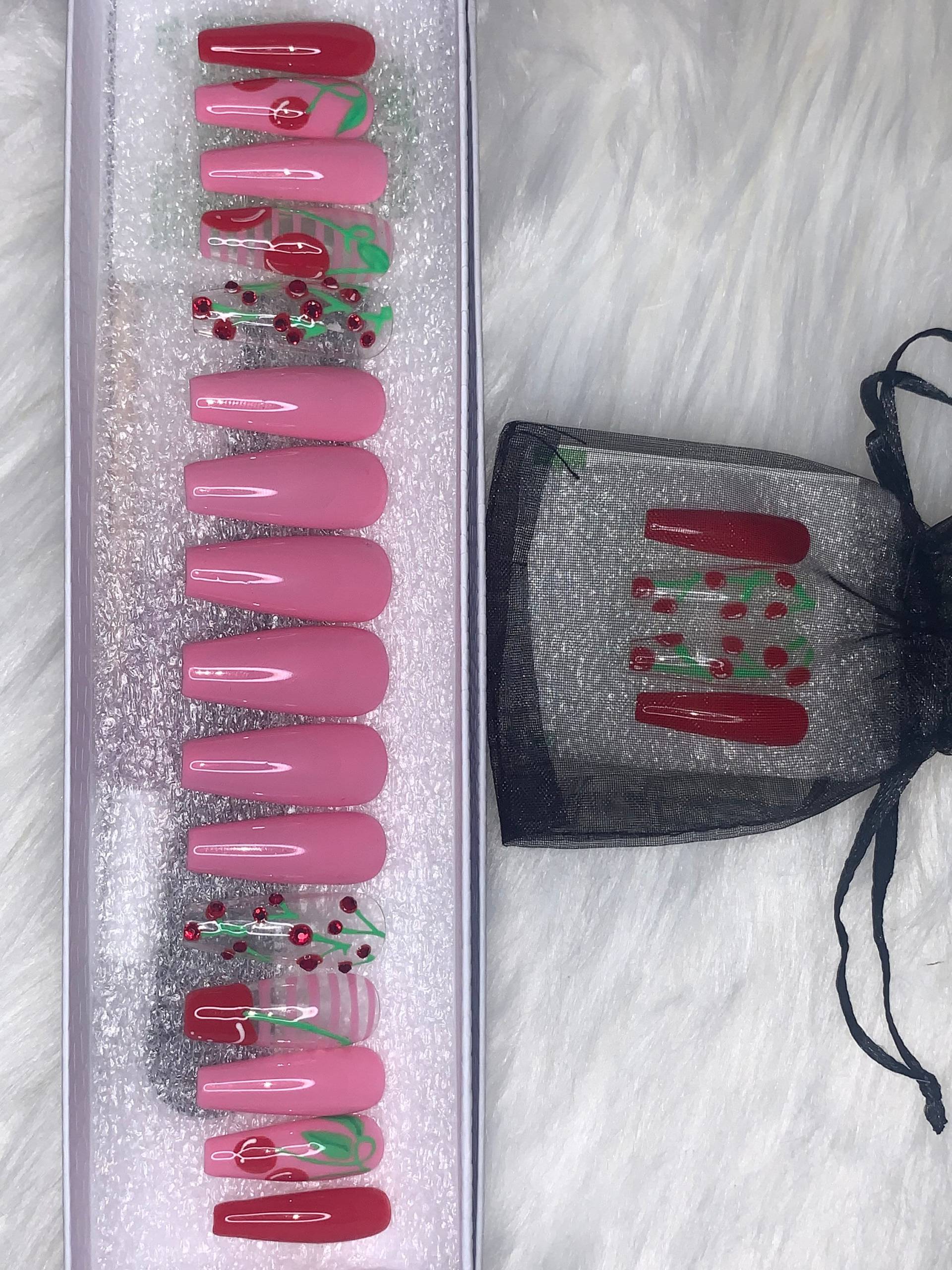 Rosa Kirschbaumwolle Candy Rosa Kirschbaumwolle Candy von Etsy - ExpressNailCreations