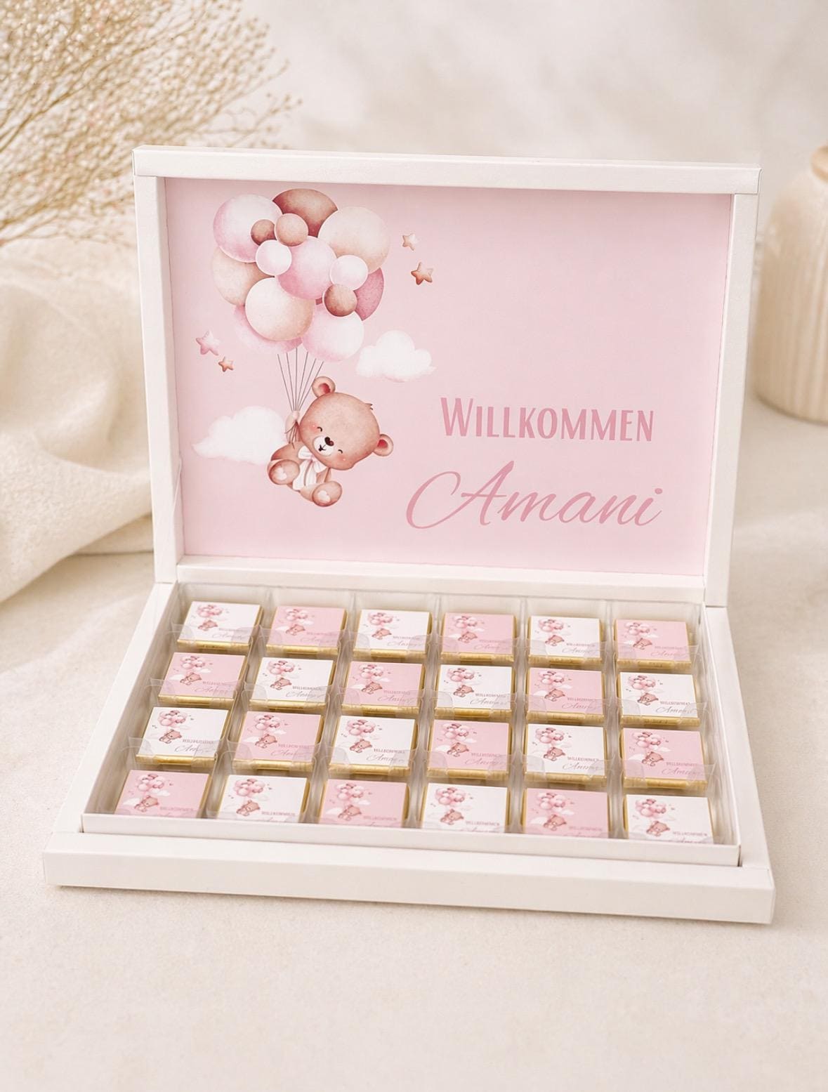 Hoşgeldin Bebek Çikolatası | Personalisiertes Baby Geschenk Shower Gastgeschenk Mevlid Schokolade Mädchen Geburt von Etsy - EymaKunst