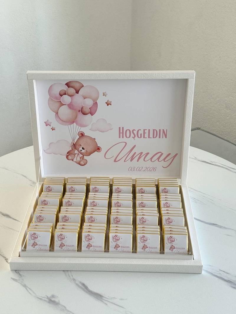 Hoşgeldin Bebek Çikolatası | Personalisiertes Baby Geschenk Shower Gastgeschenk Mevlüt Schokolade Mädchen Geburt von Etsy - EymaKunst