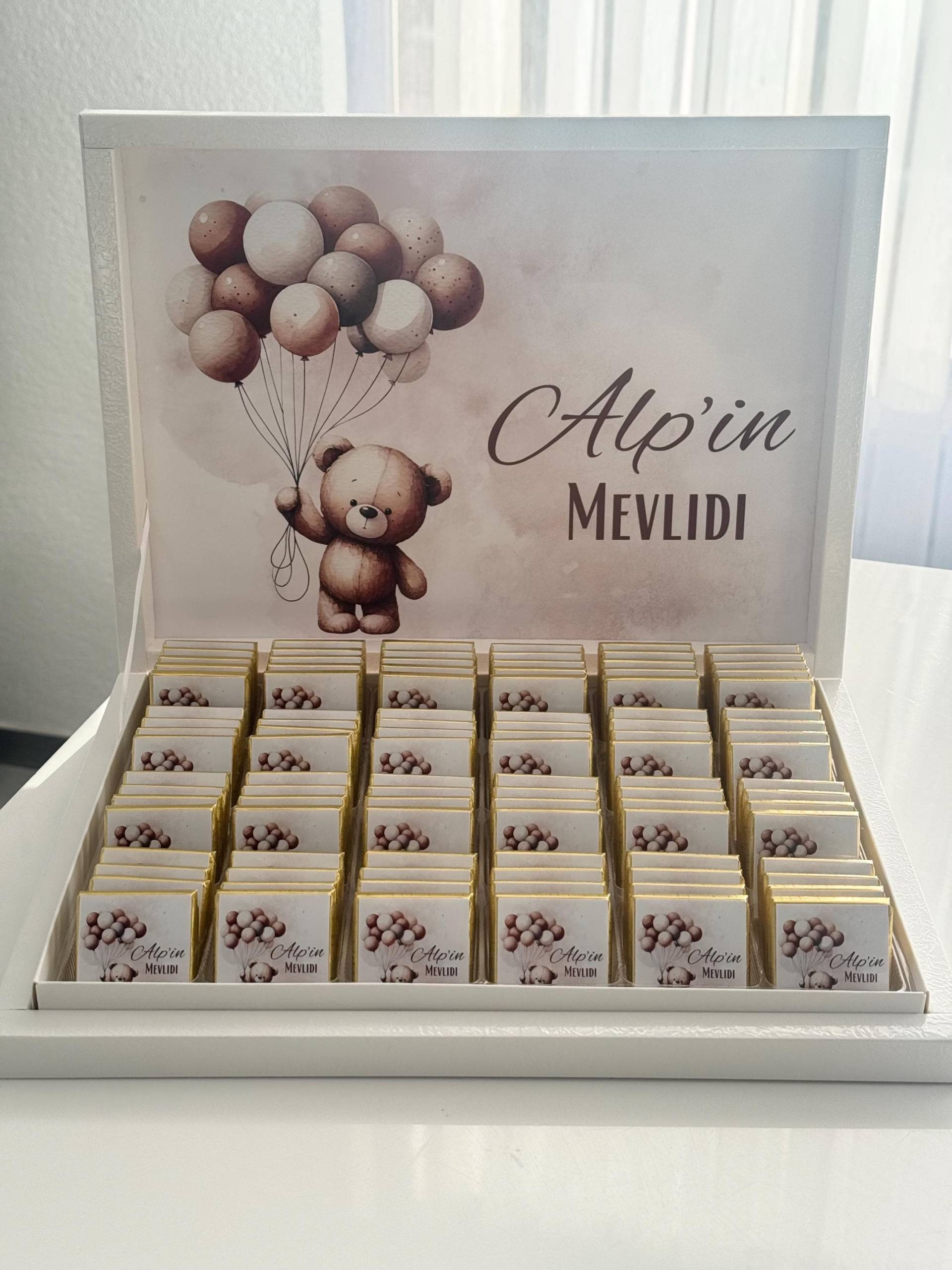 Personalisierte Schokobox Zur Geburt - Baby Geschenk Mit Name Taufgeschenk Junge Geschenkidee Geschenkbox Schokoladenbox Babyboy von Etsy - EymaKunst