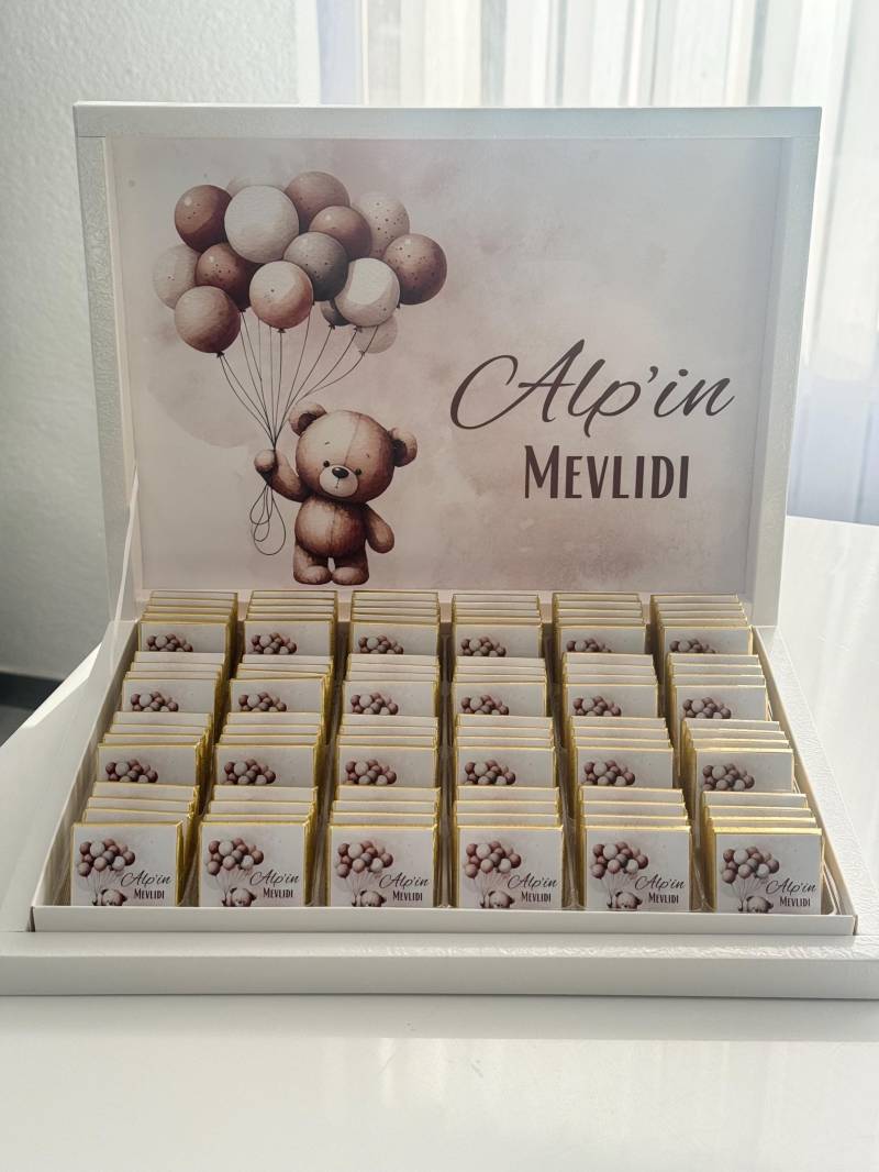 Personalisierte Schokobox Zur Geburt - Baby Geschenk Mit Name Taufgeschenk Junge Geschenkidee Geschenkbox Schokoladenbox Babyboy von Etsy - EymaKunst