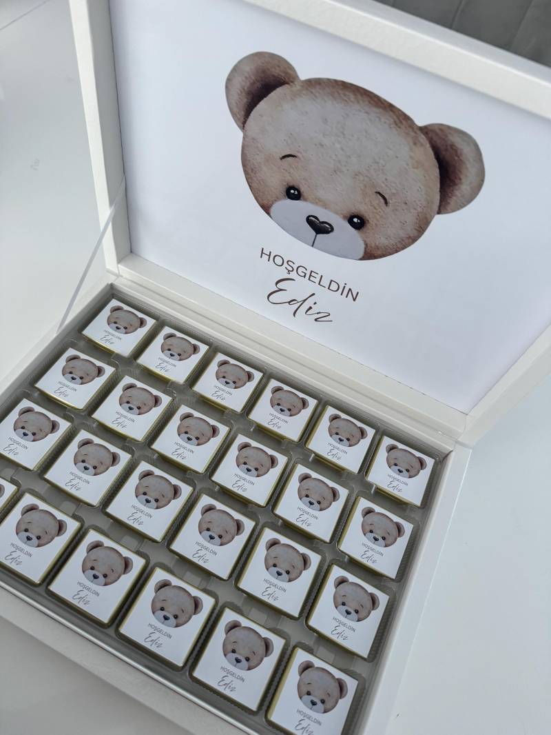 Personalisierte Schokoladenbox Zur Geburt Baby Geschenk Mit Name Taufgeschenk Junge von Etsy - EymaKunst