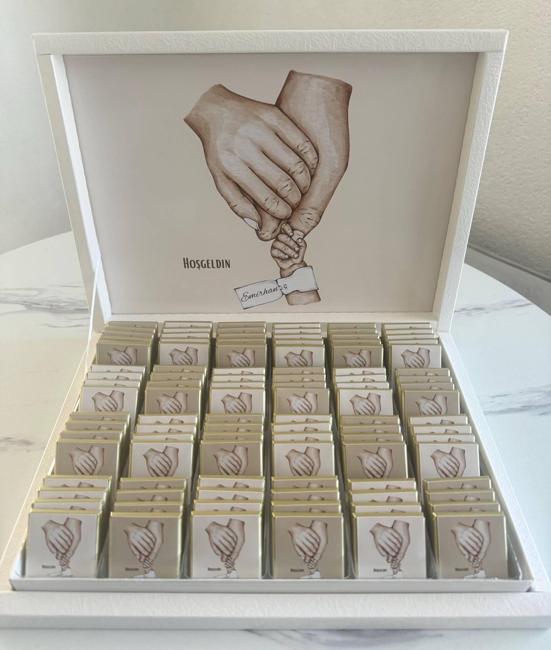 Personalisierte Schokoladenbox Zur Geburt Baby Geschenk Mit Name Taufgeschenk Junge von Etsy - EymaKunst