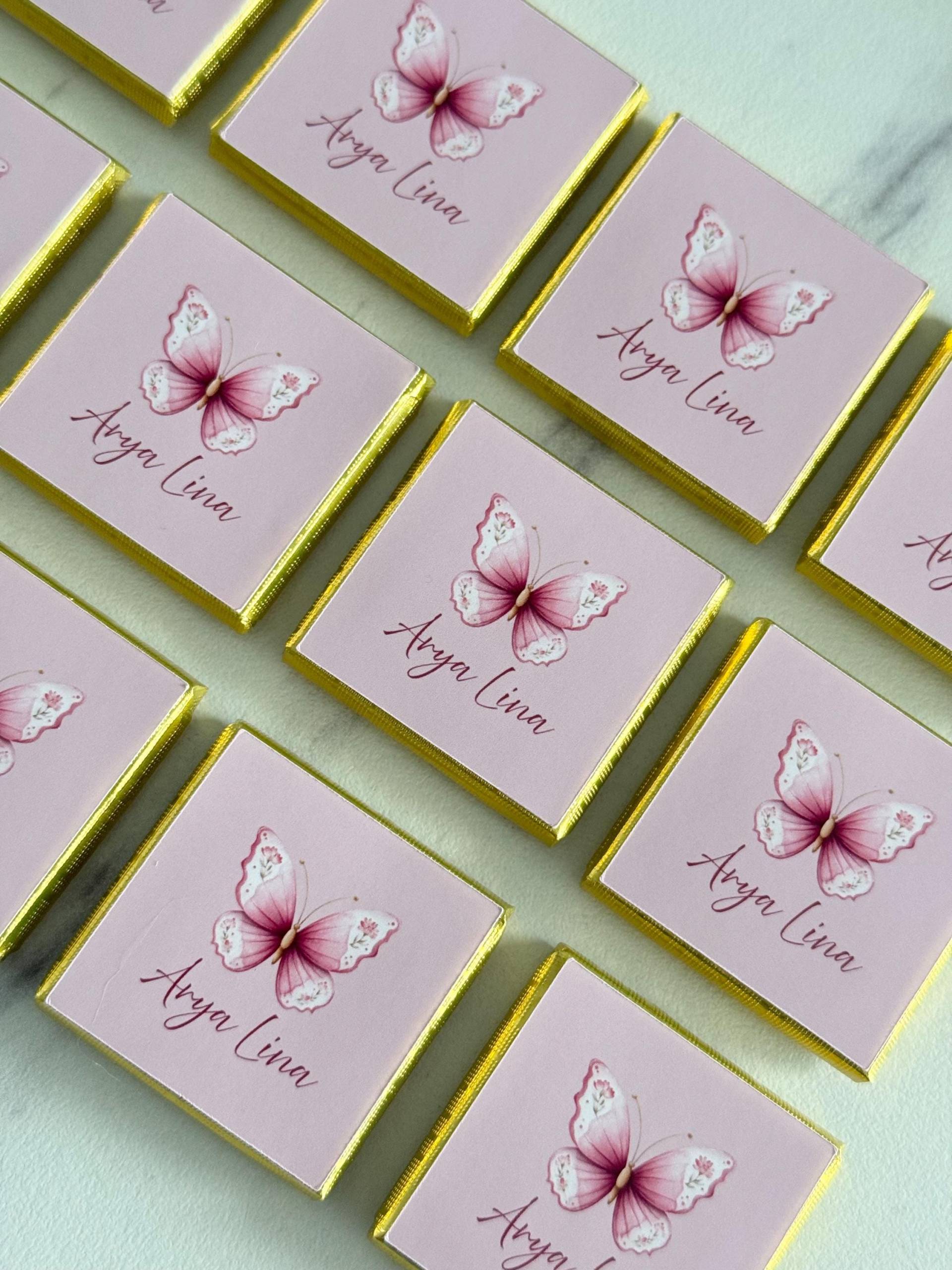 Schokolade Zur Geburt | Personalisiert Baby Geschenk Mit Name Taufe Babyshower Gastgeschenk Mädchen von Etsy - EymaKunst