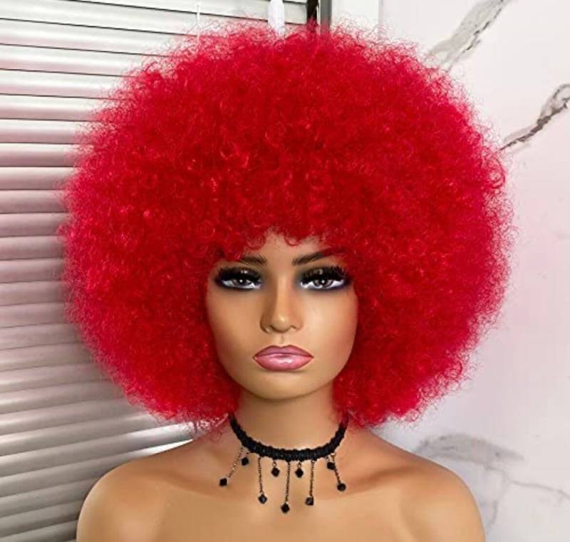 Rote Schicke 60Er 70Er Retro Afro Diva Haar-Perücke Neu von Etsy - FASHIONDEITYHAIR