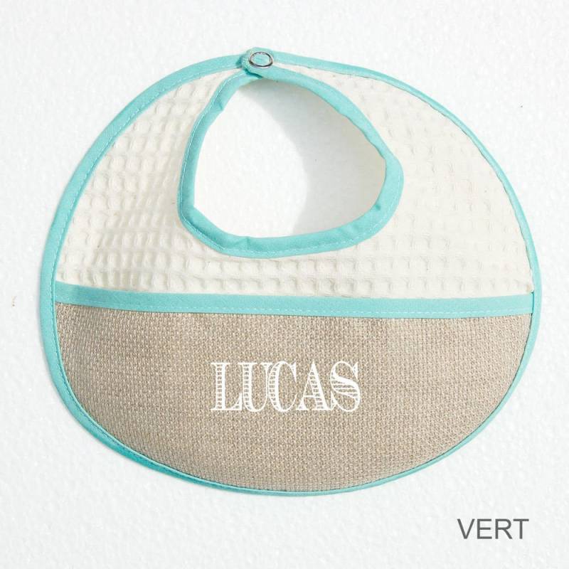 Personalisiertes Lätzchen Mit Wabenmuster, Perfekte Geschenkidee, Aus Öko-Tex-Gewebe Personalisiertes Lätzchen Mit Wabenmuster, Perfekte Geschenkidee, Aus Öko-Tex-Gewebe von Etsy - FUTURCOMPOSE