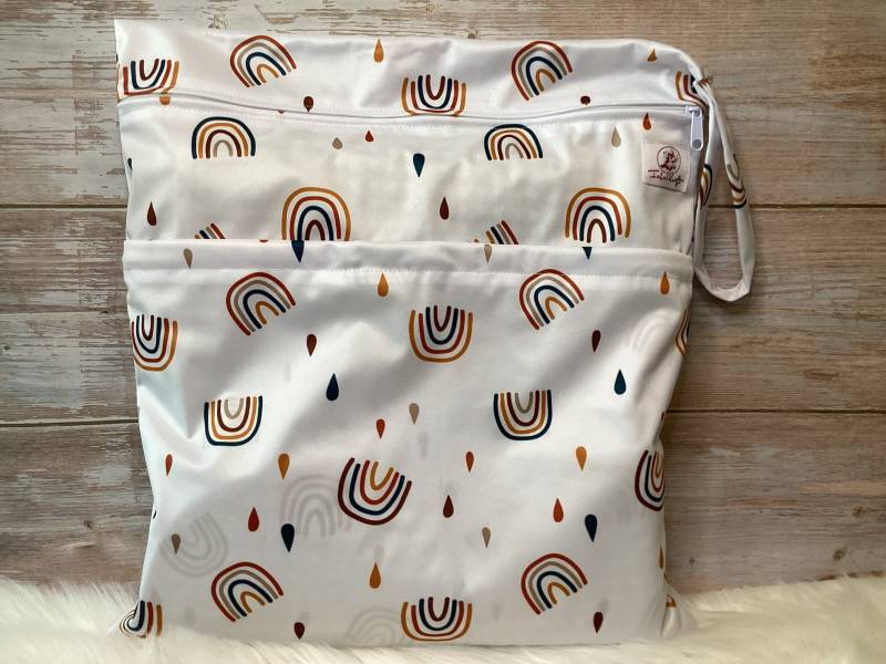 xxl Wetbag - Regenbogen Nasstasche Für Stoffwindeln Kita Schwimmbad Nasse Wechselkleidung von Etsy - Fabelkraft