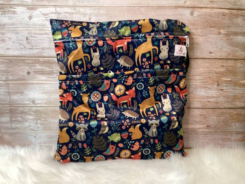 xxl Wetbag - Waldtiere Nasstasche Für Stoffwindeln Kita Schwimmbad Nasse Wechselkleidung von Etsy - Fabelkraft