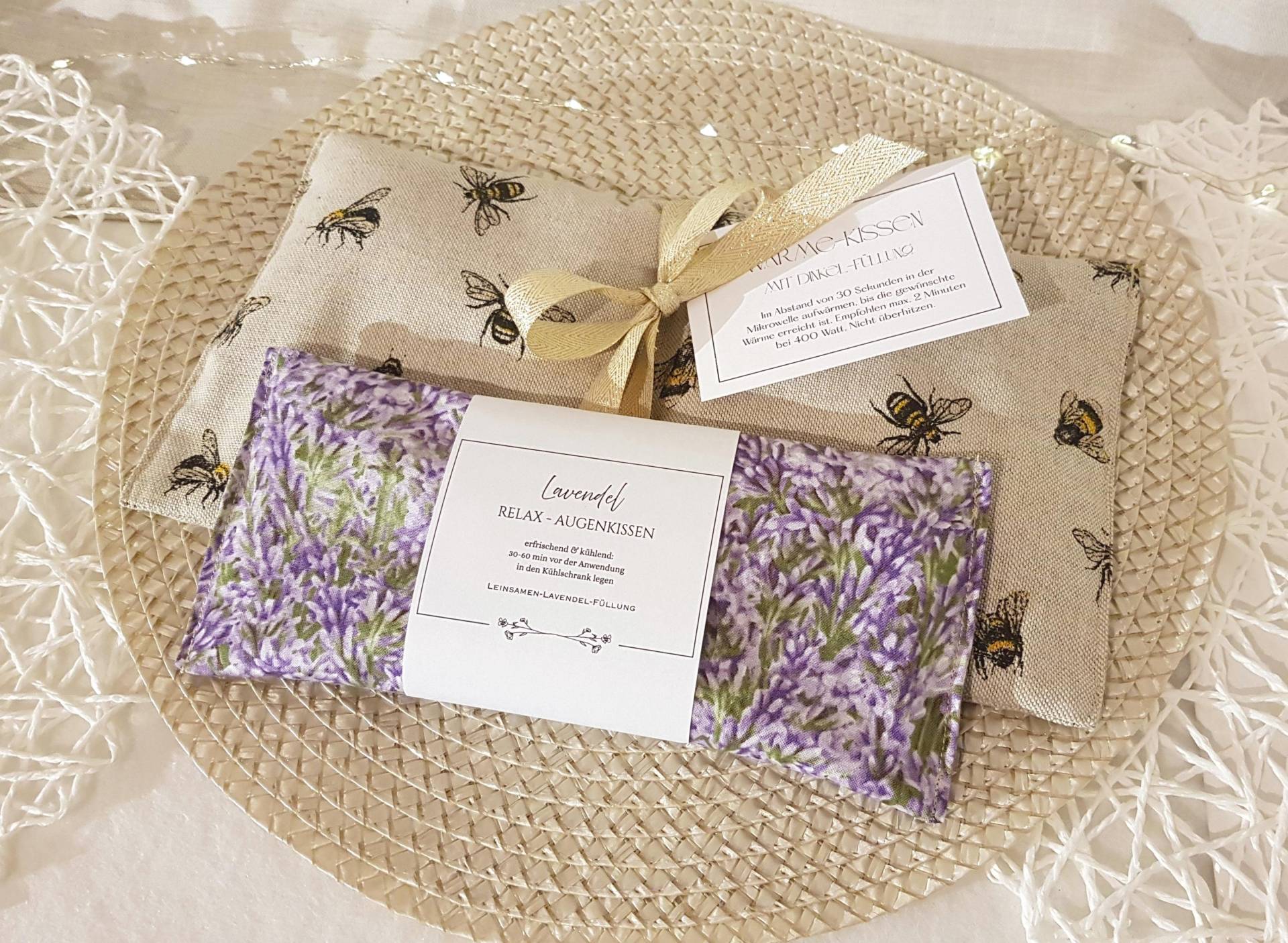 Set Wärmekissen & Aromatherapie Lavendel Augenkissen Wellness von Etsy - FablesAesthetics