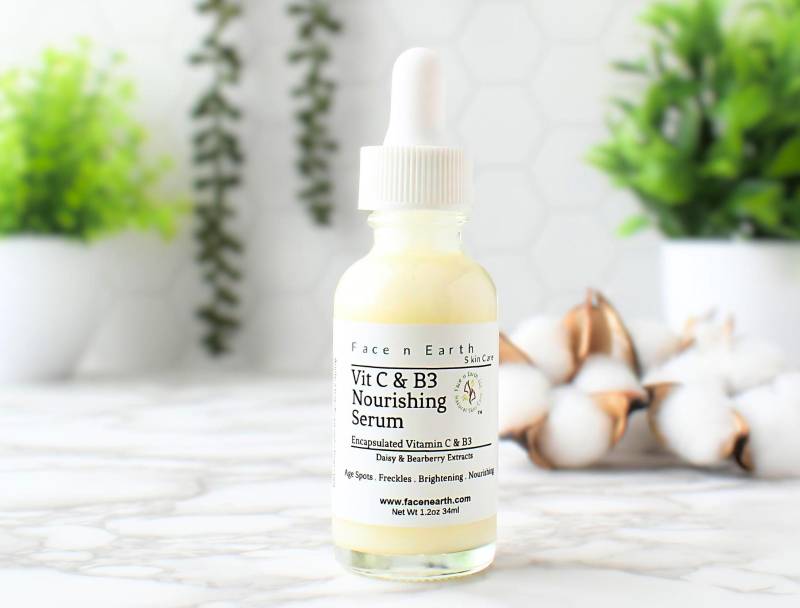 Aufhellendes Pflegeserum Vitamin C, Msm, B3 von Etsy - FacenEarthSkinCare