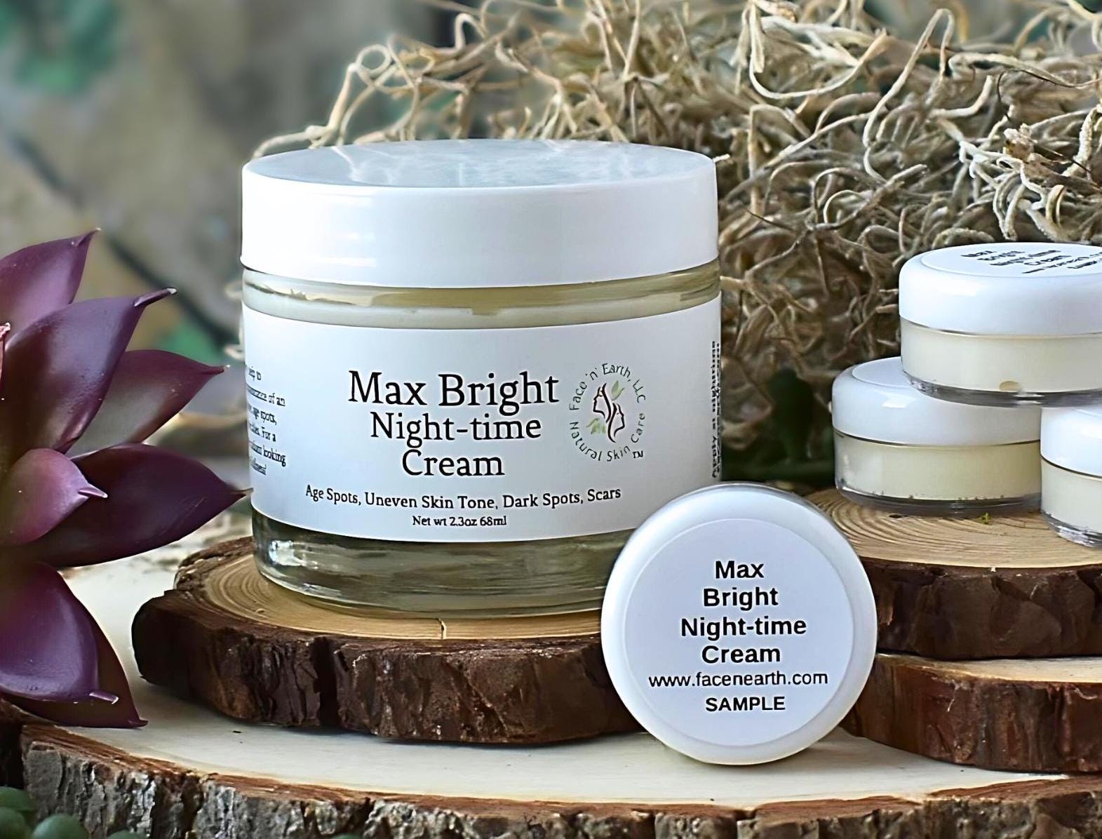 Max Bright Nachtcreme Vitamin C von Etsy - FacenEarthSkinCare