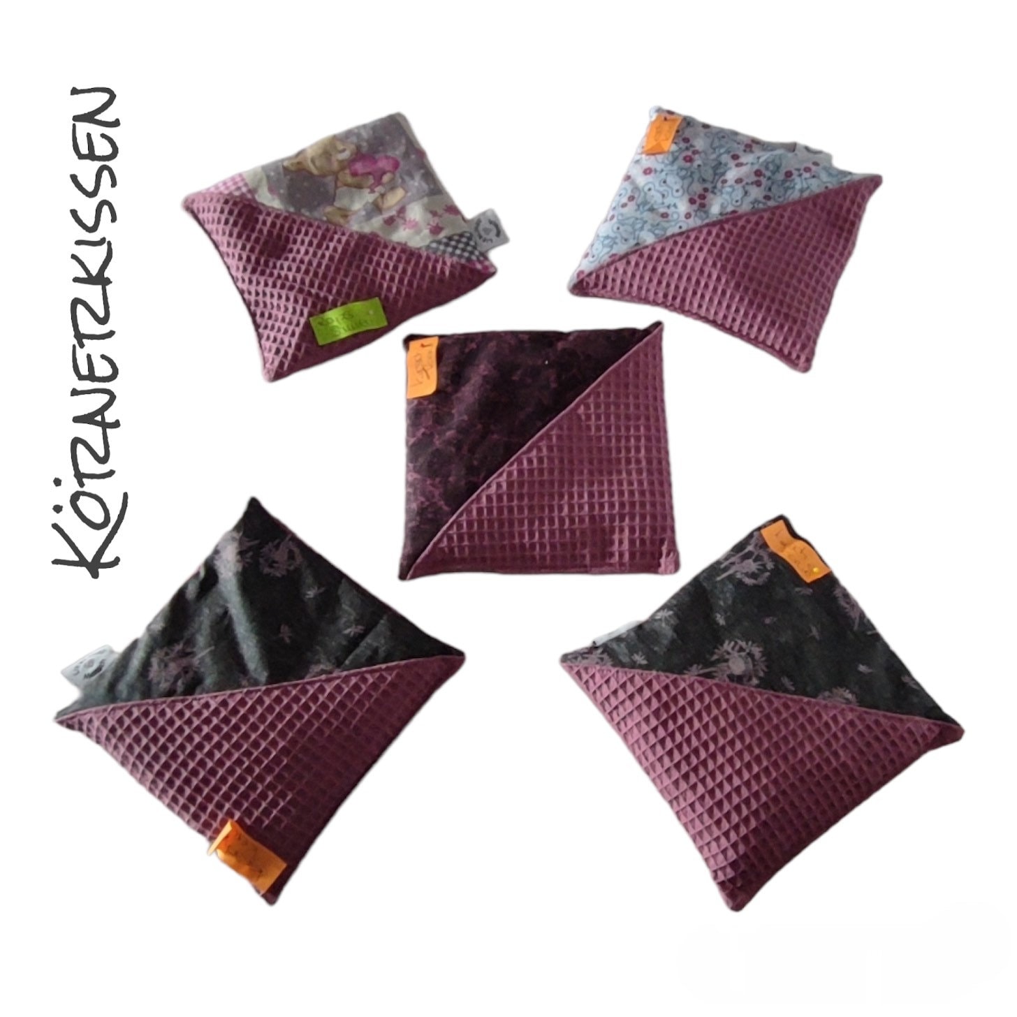 Körnerkissen Dunkel Rosa Körnerkissen Dunkel Rosa von Etsy - FadenZauberDesign