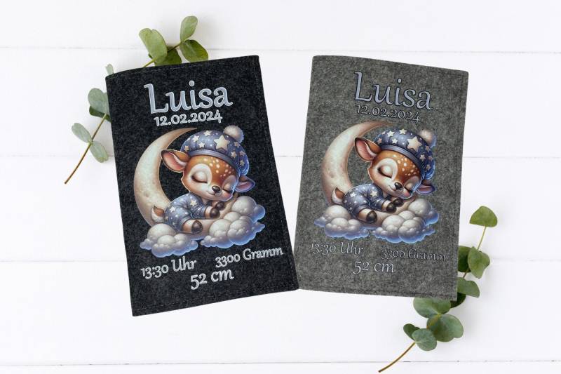 U-Heft Hülle Reh Personalisiert - Filz Geschenk Zur Geburt Baby Mädchen/Junge Mit Name & Geburtsdaten Fach Für Impfpass U-Heft Hülle Reh Personalisiert - Filz Geschenk Zur Geburt Baby Mädchen/Junge Mit Name & Geburtsdaten Fach Für Impfpass von Etsy - Fadensalat
