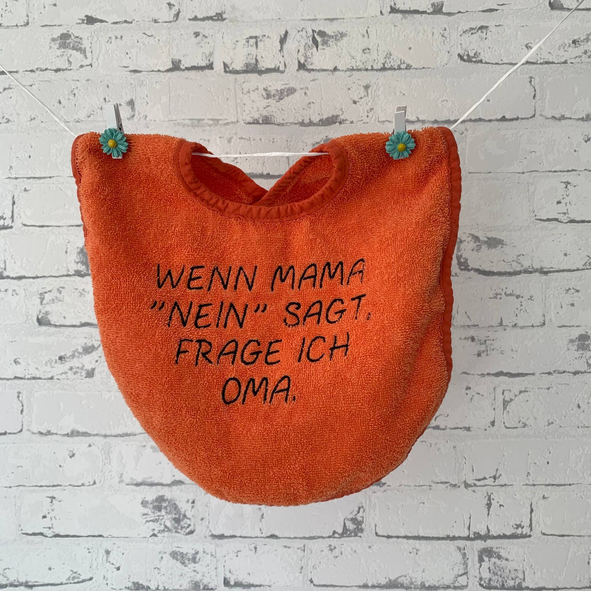 Lätzchen "Wenn Mama Nein Sagt" von Etsy - Fadentour