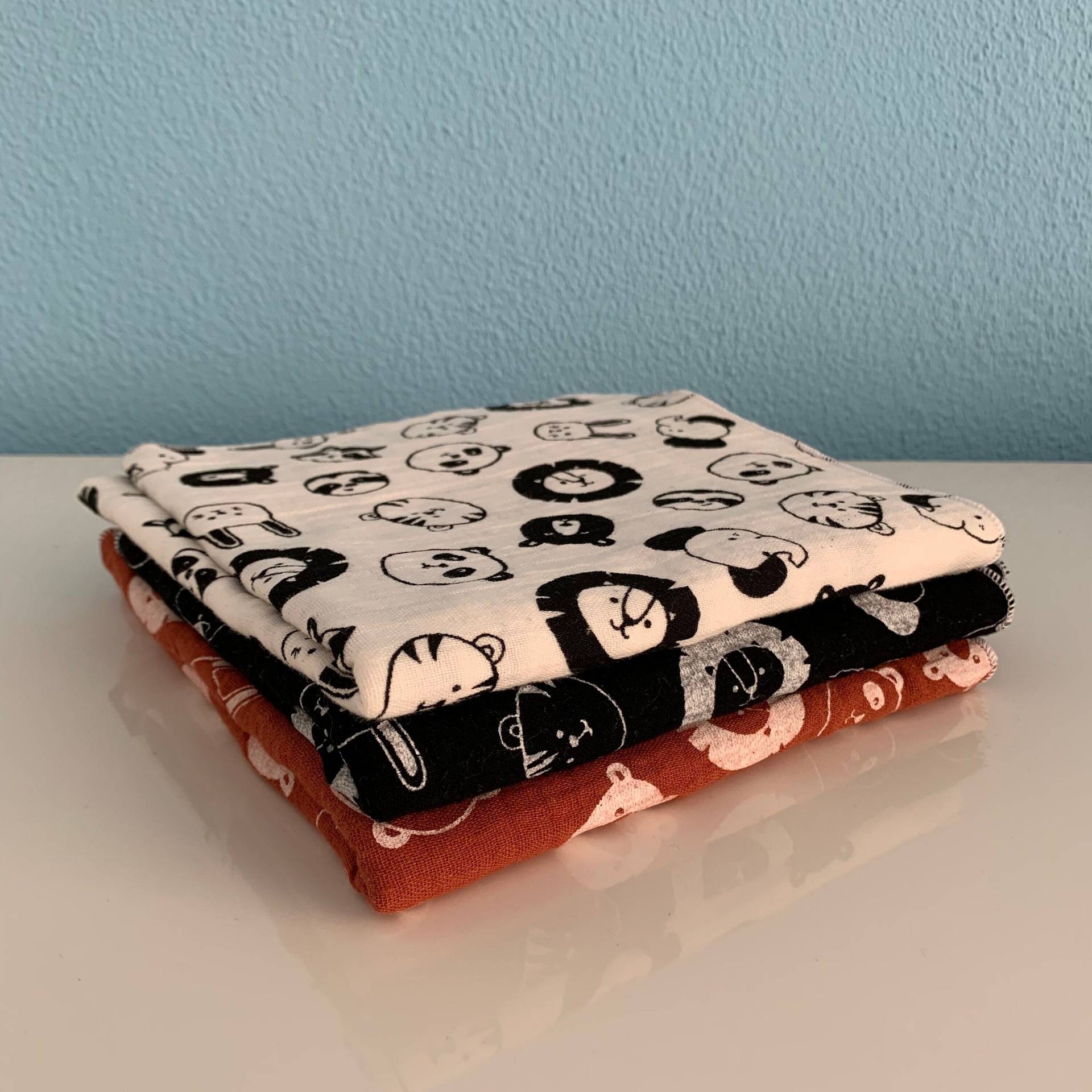 Musselin-"Geschenk"-Tuch | Tierköpfe von Etsy - Fadentour
