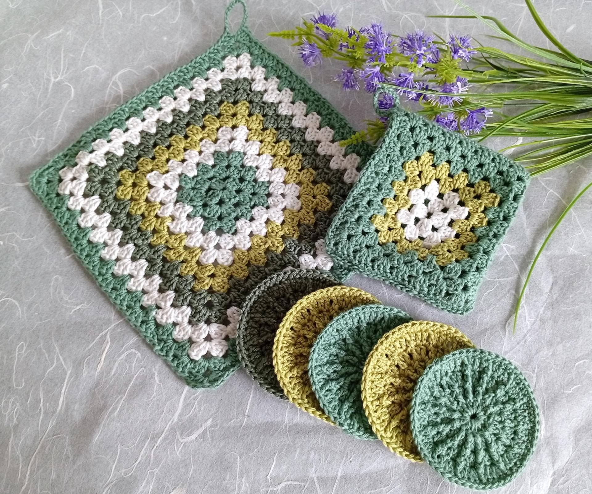 Zero- Waste Set 5 Gehäkelte Abschminkpads Mit Säckchen & Waschlappen - Nachhaltig, Handgemacht, Wieder Verwendbar von Etsy - FadenundFlamme