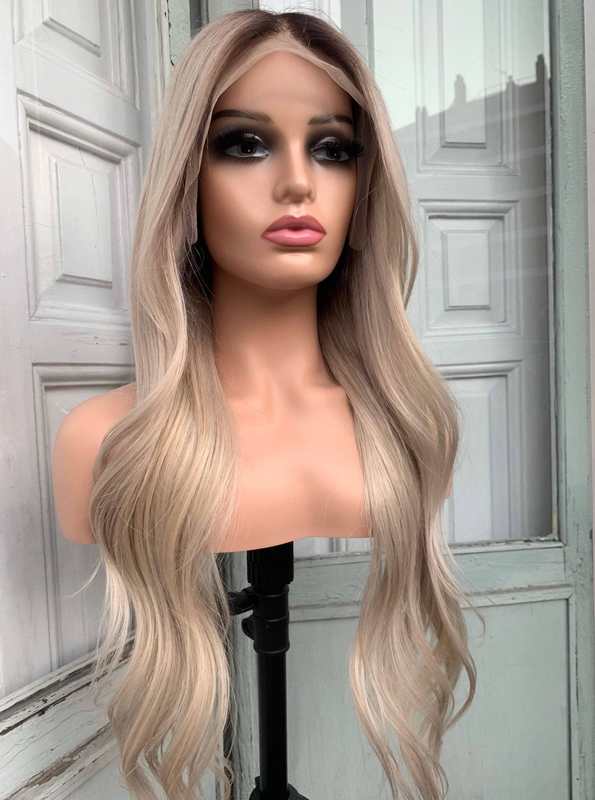 Aschblonde Natürliche Echthaar-Spitze Peluca Delantera Aschblonde Natürliche Echthaar-Spitze Peluca Delantera von Etsy - FameWigs