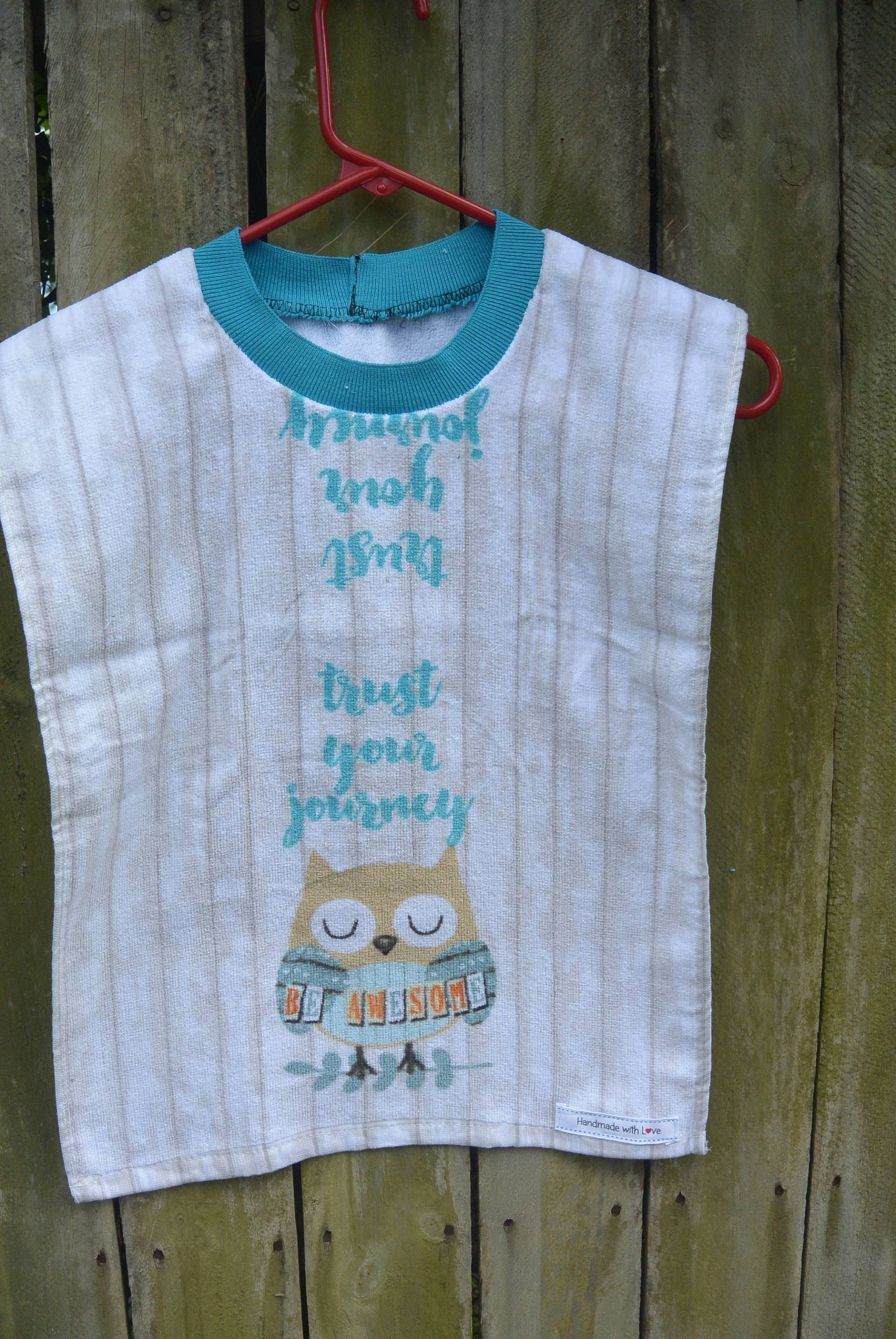 Wiederverwendetes Handtuch Lätzchen Eulen-Design, Baumwollbezug Für Kleinkinder/Erwachsene Wiederverwendetes Handtuch Lätzchen Eulen-Design, Baumwollbezug Für Kleinkinder/Erwachsene von Etsy - FamilyBlessingsCo