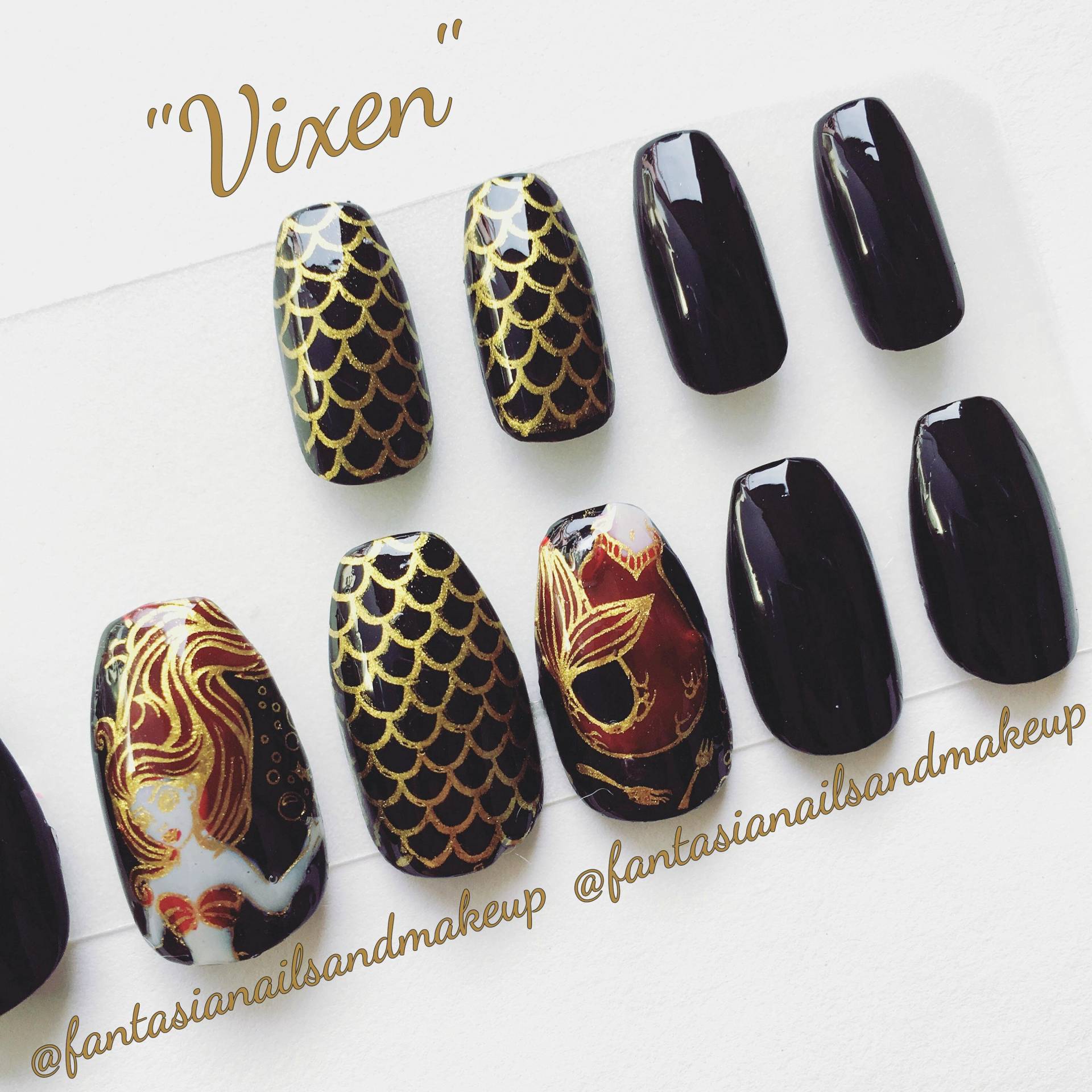 Drücken Sie Auf Die Nägel Benutzerdefinierte Falsche Acrylnägel von Etsy - FantasiaNails