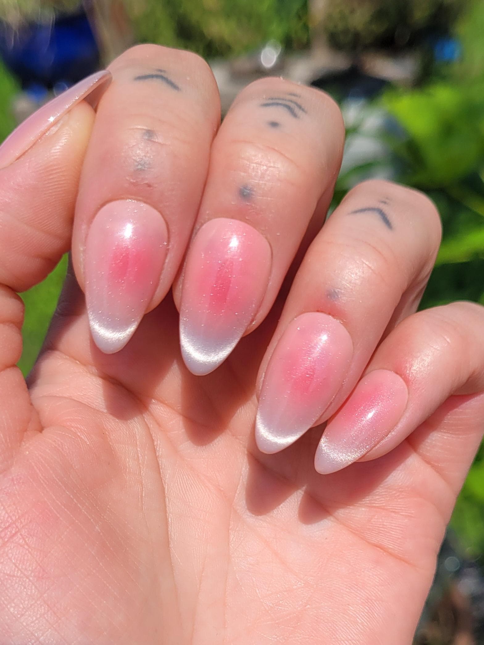 Aura Cateye French Press-On-Nails - Eleganz Trifft Magie Aufklebbare Nägel Custom Size Aura Cateye French Press-On-Nails - Eleganz Trifft Magie Aufklebbare Nägel Custom Size von Etsy - FarinaFeeDesign