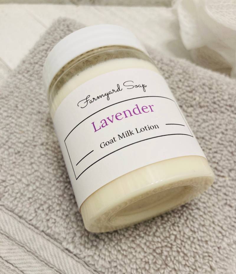 Lavendel-Ziegenmilch-Lotion Hautpflegend, Cremig Reichhaltig von Etsy - Farmyardsoap