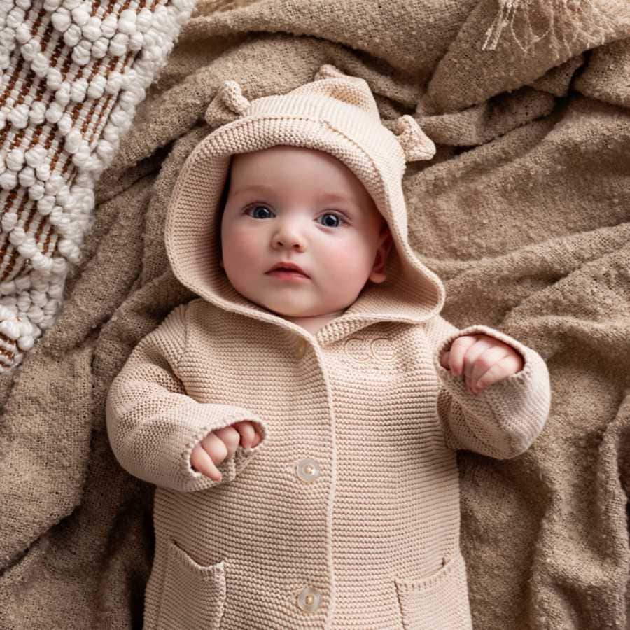 Personalisierte Baumwolle Strickjacke Haferflocken Personalisierte Baumwolle Strickjacke Haferflocken von Etsy - FauveandCo