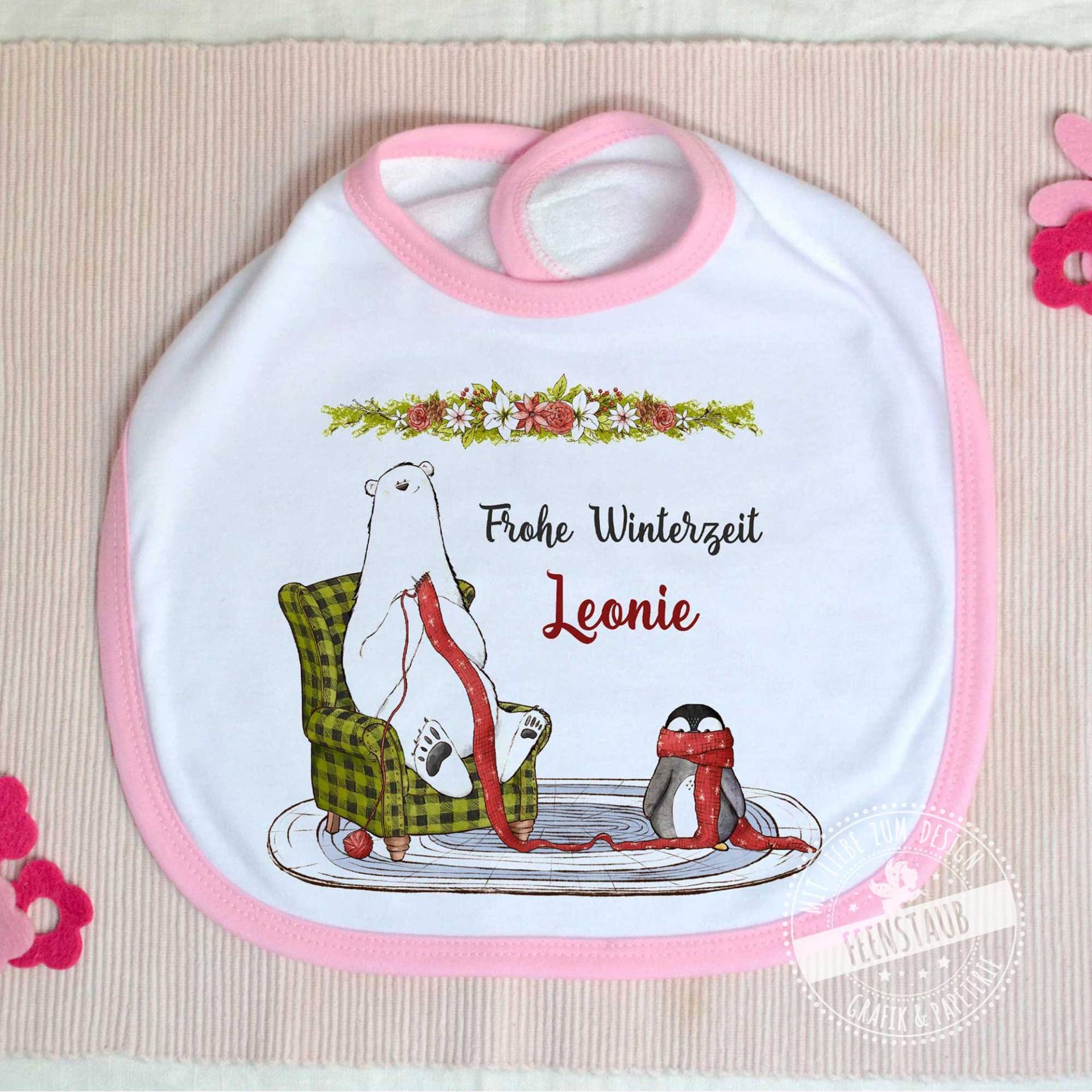 Weihnachten Baby-Lätzchen Personalisiert Mit Namen, Erstes Weihnachtsfest Für Baby Geschenk Als Erinnerung, Zum Nikolaus, Rosa Blau Weihnachten Baby-Lätzchen Personalisiert Mit Namen, Erstes Weihnachtsfest Für Baby Geschenk Als Erinnerung, Zum Nikolaus, Rosa Blau von Etsy - FeenstaubHandmade