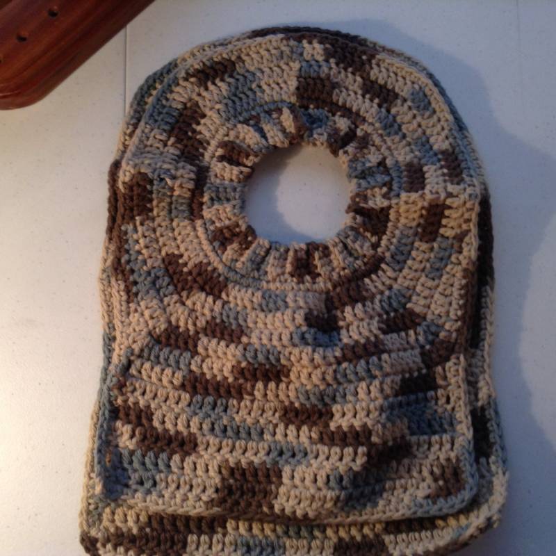 Dickey Bib, Original Design, Pullover, All Cotton, Earth Ombre, Braun, Schiefer, Tan von Etsy - FelicityRoseBlessing