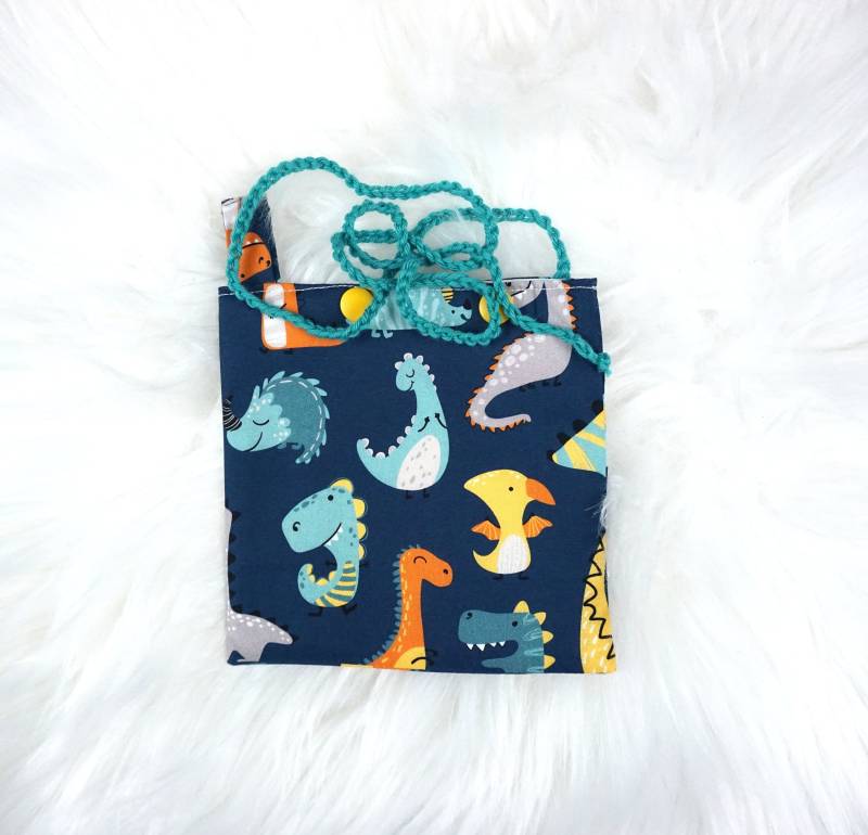 Reserviert Für Charly - Kleine Kathetertasche Chemotherapie- Chemo-Tasche Port-Katheter Mit Oder Ohne Druckknöpfe Dinos Blau von Etsy - FeludaraDesign