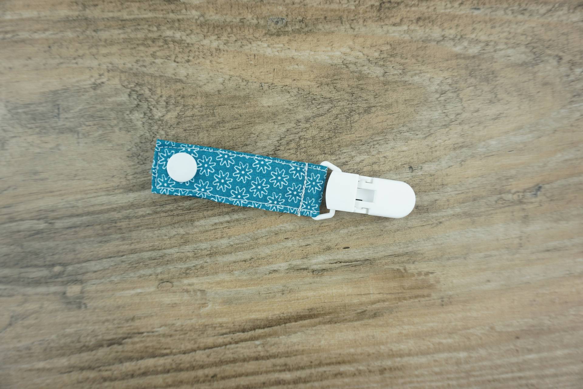 Tube-Clips Enterale Ernährung Sauerstoffgerät - Blümchen Petrol von Etsy - FeludaraDesign