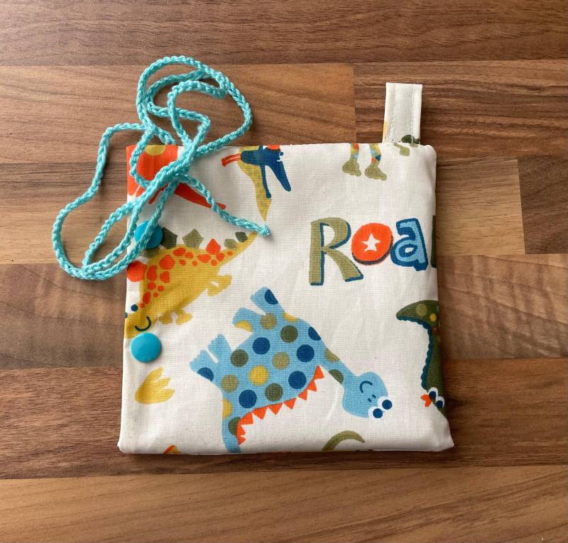 Wasserabweisend -Kleine Kathetertasche - Chemotherapie- Chemo-Tasche Port-Katheter Mit Oder Ohne Druckknöpfe Dino von Etsy - FeludaraDesign