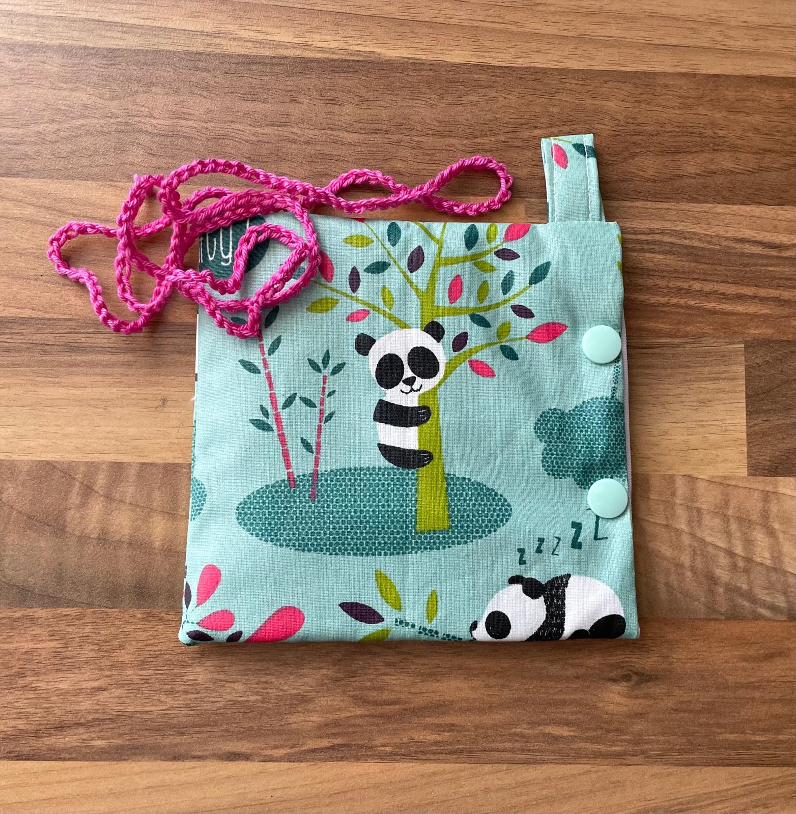 Wasserabweisend -Kleine Kathetertasche - Chemotherapie- Chemo-Tasche Port-Katheter Mit Oder Ohne Druckknöpfe Panda von Etsy - FeludaraDesign