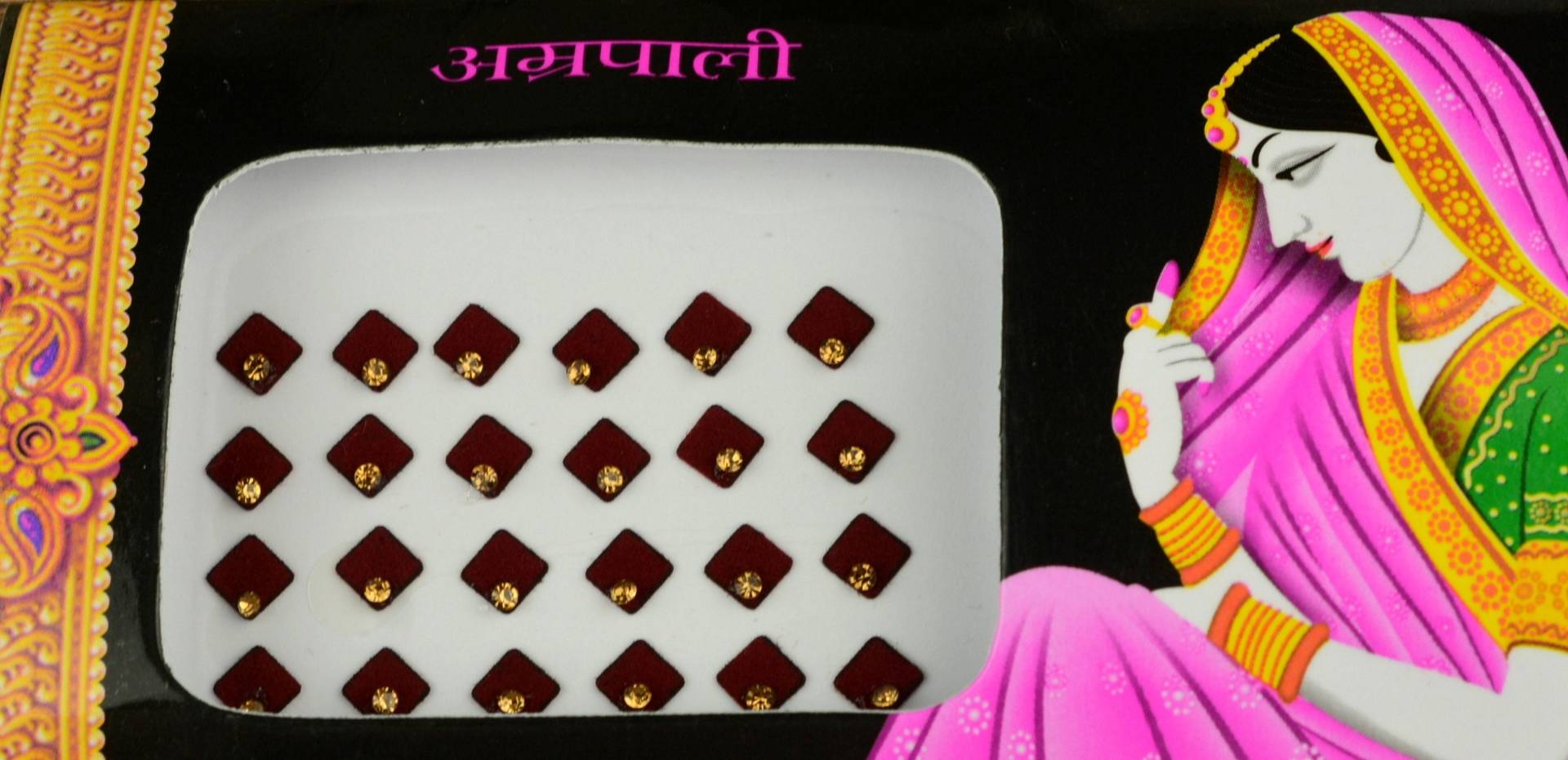 Kastanienbraune Farbe Diamant Form Goldene Bindis, Hochzeit Bindi Schmuck, Bollywood Selbstklebende Aufkleber, Weihnachtsgeschenk Kastanienbraune Farbe Diamant Form Goldene Bindis, Hochzeit Bindi Schmuck, Bollywood Selbstklebende Aufkleber, Weihnachtsgeschenk von Etsy - FeminaDeals