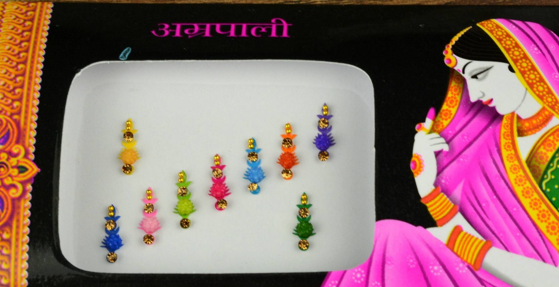 Multi Color Fancy Crystal Bindis, Designer Art Deco Bollywood Selbstklebende Aufkleber, Weihnachtsgeschenk Multi Color Fancy Crystal Bindis, Designer Art Deco Bollywood Selbstklebende Aufkleber, Weihnachtsgeschenk von Etsy - FeminaDeals