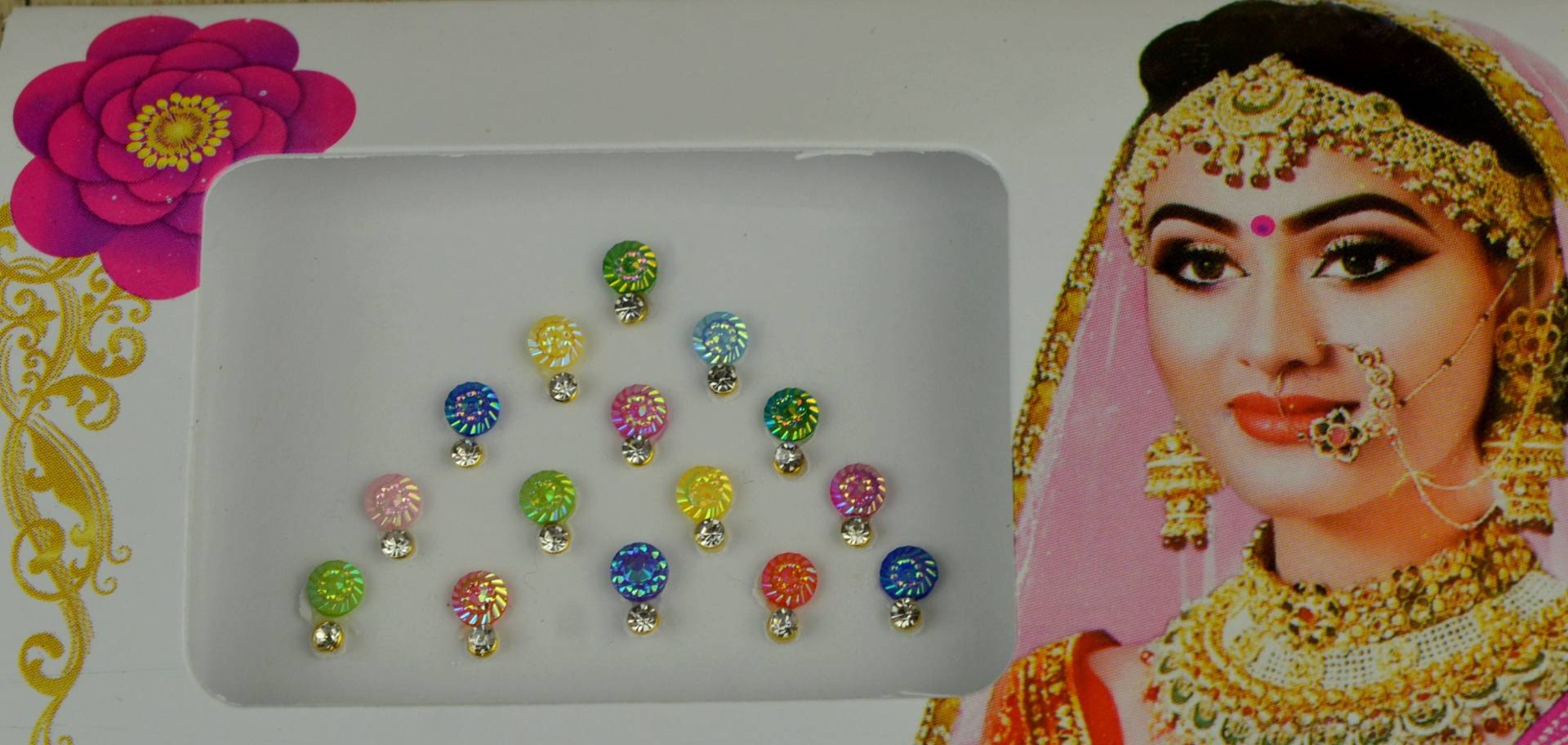 Multi Farbe Fancy Blumen Bindis, Hochzeit Schimmernde Bollywood Selbstklebende Aufkleber, Weihnachtsgeschenk Multi Farbe Fancy Blumen Bindis, Hochzeit Schimmernde Bollywood Selbstklebende Aufkleber, Weihnachtsgeschenk von Etsy - FeminaDeals