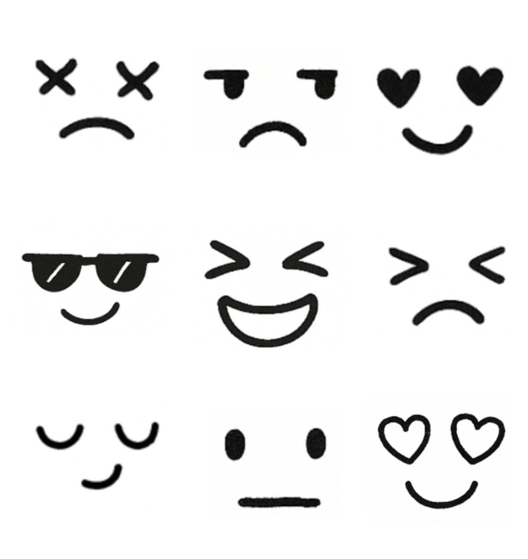 Temporäres Tattoo - Süßes Mini Emoji 9 Varianten Temporäres Tattoo - Süßes Mini Emoji 9 Varianten von Etsy - FenSticker