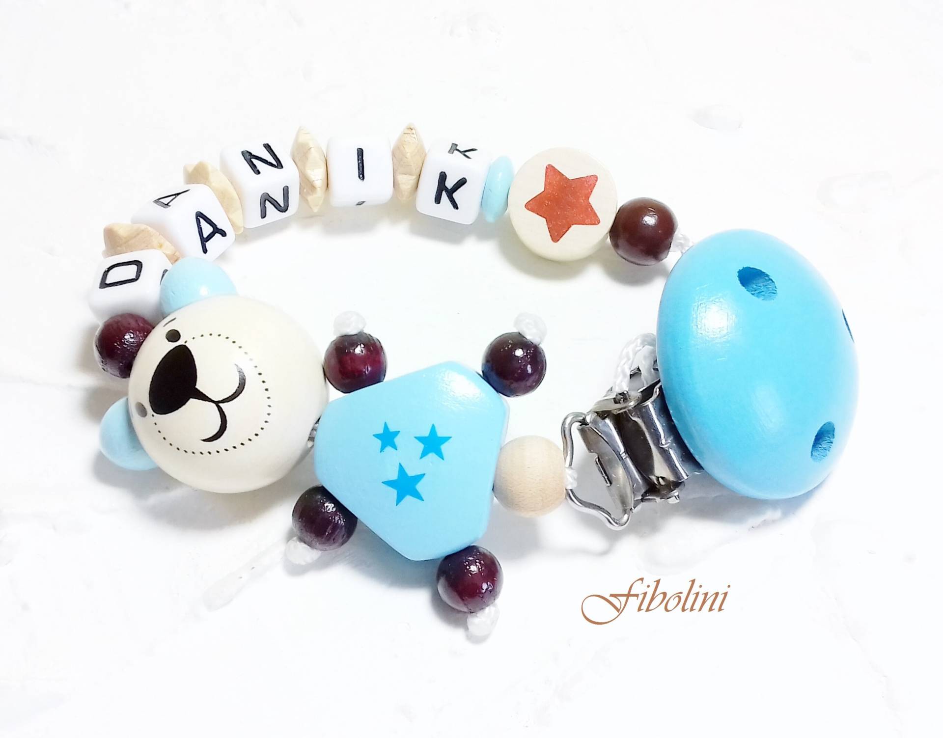 Schnullerkette 3-D "Babyboy". Blau, Braun, Beige, Junge, Baby Geschenk, Schnullerhalter, Clips, Holz, Nuggelkette, Teddy, Bär Schnullerkette 3-D "Babyboy". Blau, Braun, Beige, Junge, Baby Geschenk, Schnullerhalter, Clips, Holz, Nuggelkette, Teddy, Bär von Etsy - Fibolini
