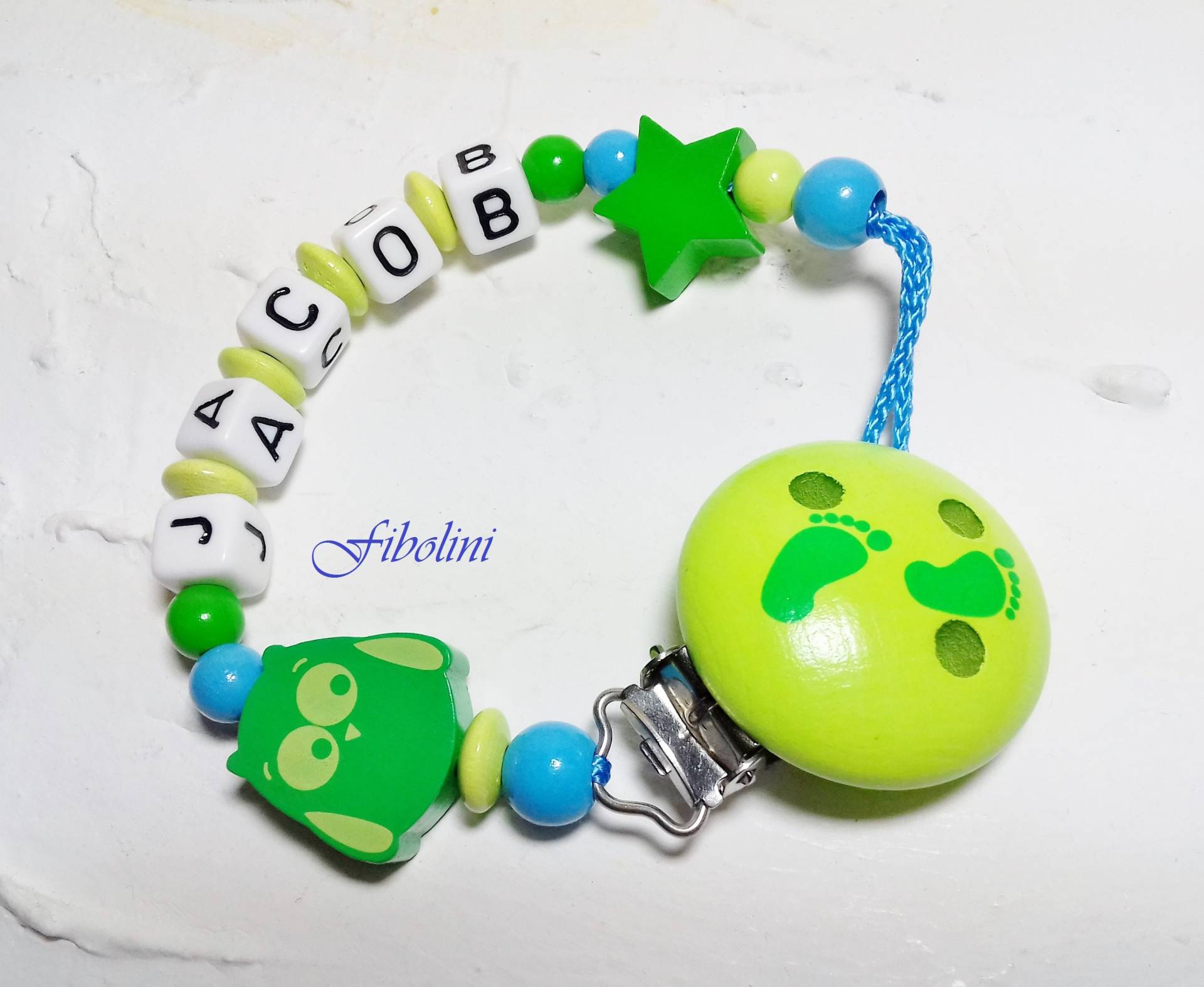 Schnullerkette "Babyboy". Eule, Stern, Blau, Grün, Babygeschenk, Geburt, Eltern, Schwangerschaft, Handmade, Schnuller, Nuckelkette, Diy Schnullerkette "Babyboy". Eule, Stern, Blau, Grün, Babygeschenk, Geburt, Eltern, Schwangerschaft, Handmade, Schnuller, Nuckelkette, Diy von Etsy - Fibolini