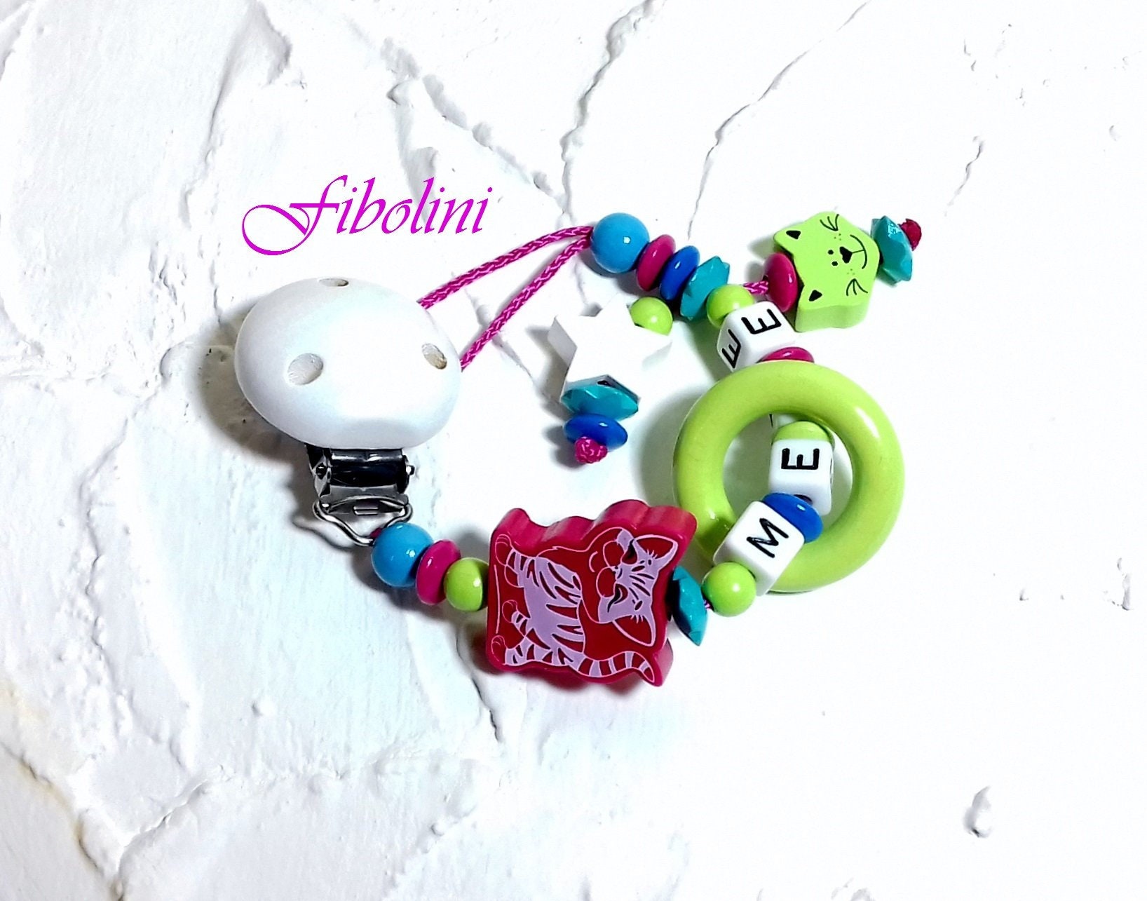 Schnullerkette Kätzchen. Schnullerband Mädchen, Schnuller, Schnullerhalter, Schwangerschaft Verkünden, Nuckelkette Aus Holzperlen, Geschenk Schnullerkette Kätzchen. Schnullerband Mädchen, Schnuller, Schnullerhalter, Schwangerschaft Verkünden, Nuckelkette Aus Holzperlen, Geschenk von Etsy - Fibolini
