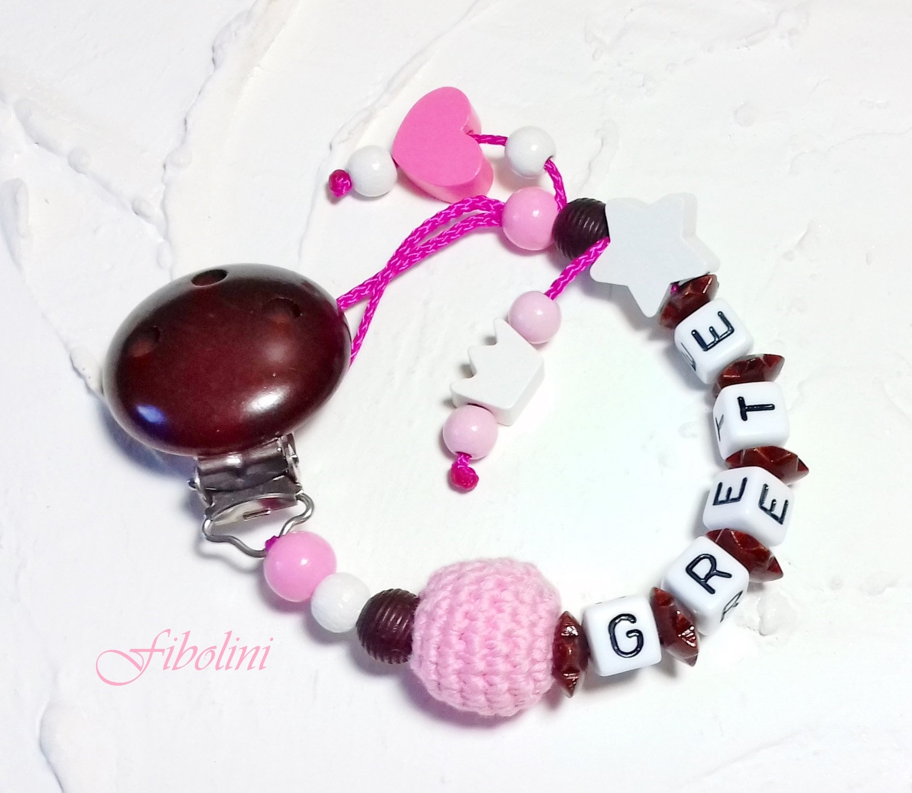 Schnullerkette "Prinzessin". Personalisiertes Geschenk, Meilensteine, Nuckelkette, Schnullerhalter, Holzperlen, Babyparty, Geschenk Eltern Schnullerkette "Prinzessin". Personalisiertes Geschenk, Meilensteine, Nuckelkette, Schnullerhalter, Holzperlen, Babyparty, Geschenk Eltern von Etsy - Fibolini