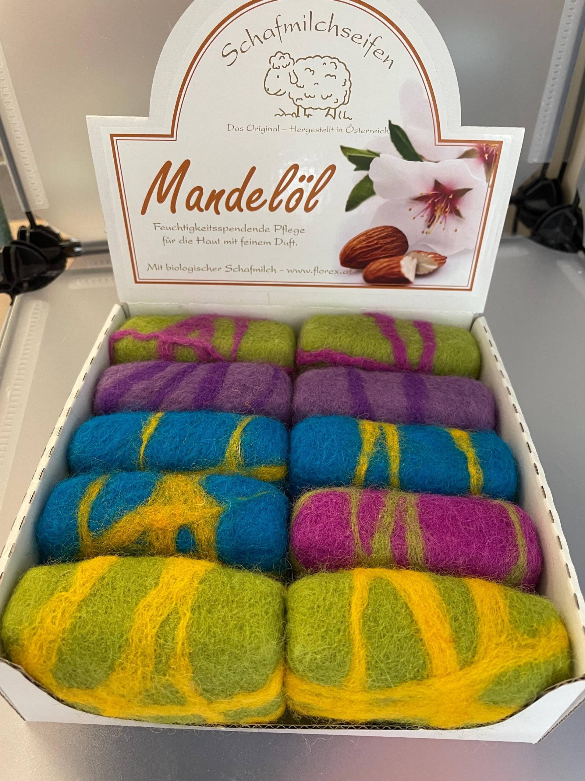 Umfilzte Schafmilchseife 100G | Mandelöl von Etsy - FilzmausbyCKlampfer