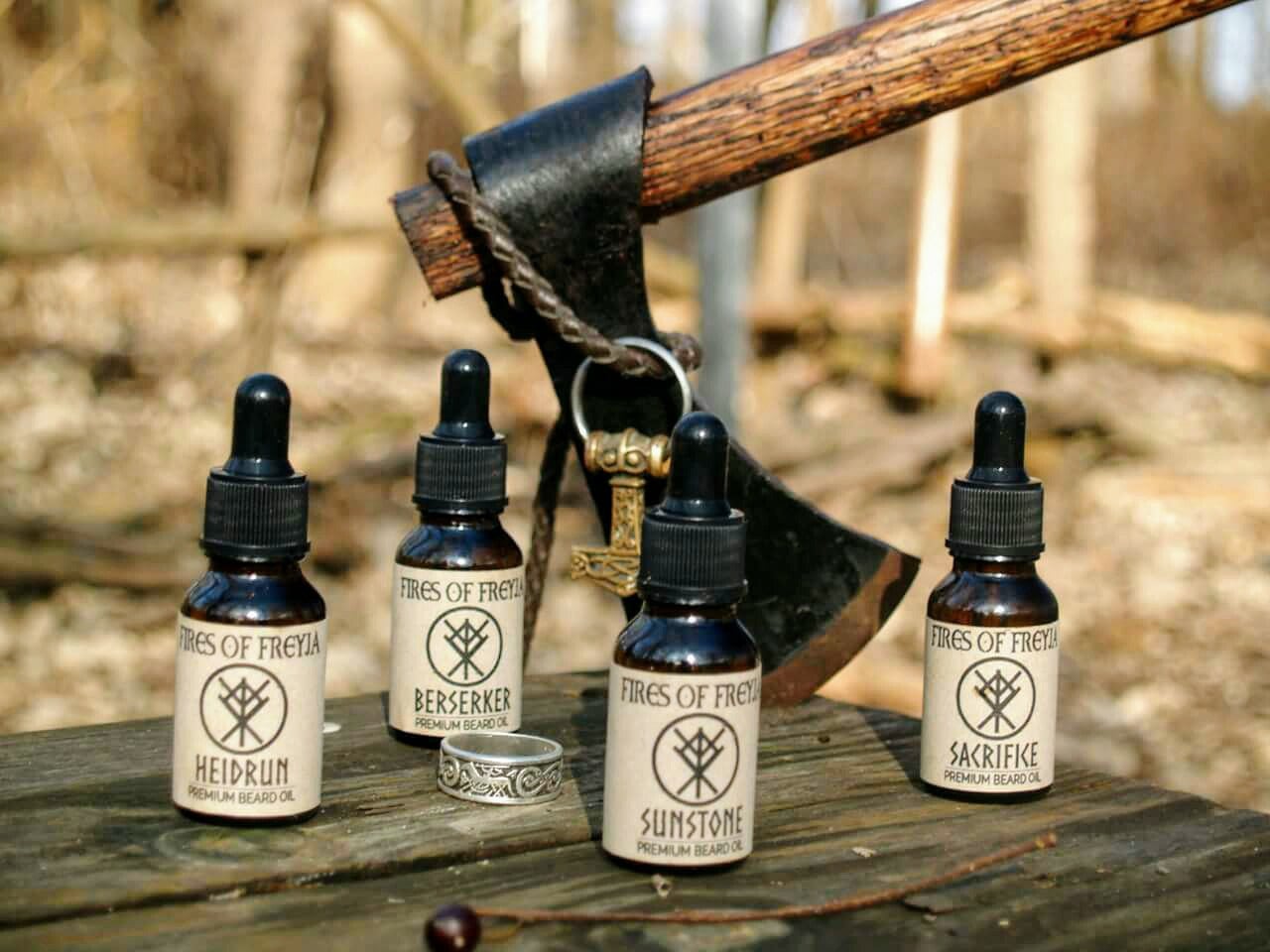 Berserker Viking Bartöl Freudenfeuer, Amber & Moschus Duft von Etsy - FiresOfFreyja