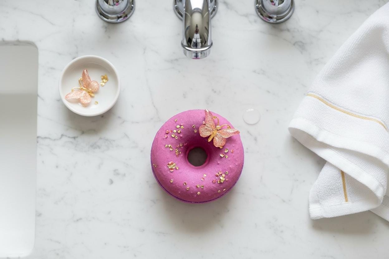 Badebombe Donut Butterfly von Etsy - FizzFactoryShop
