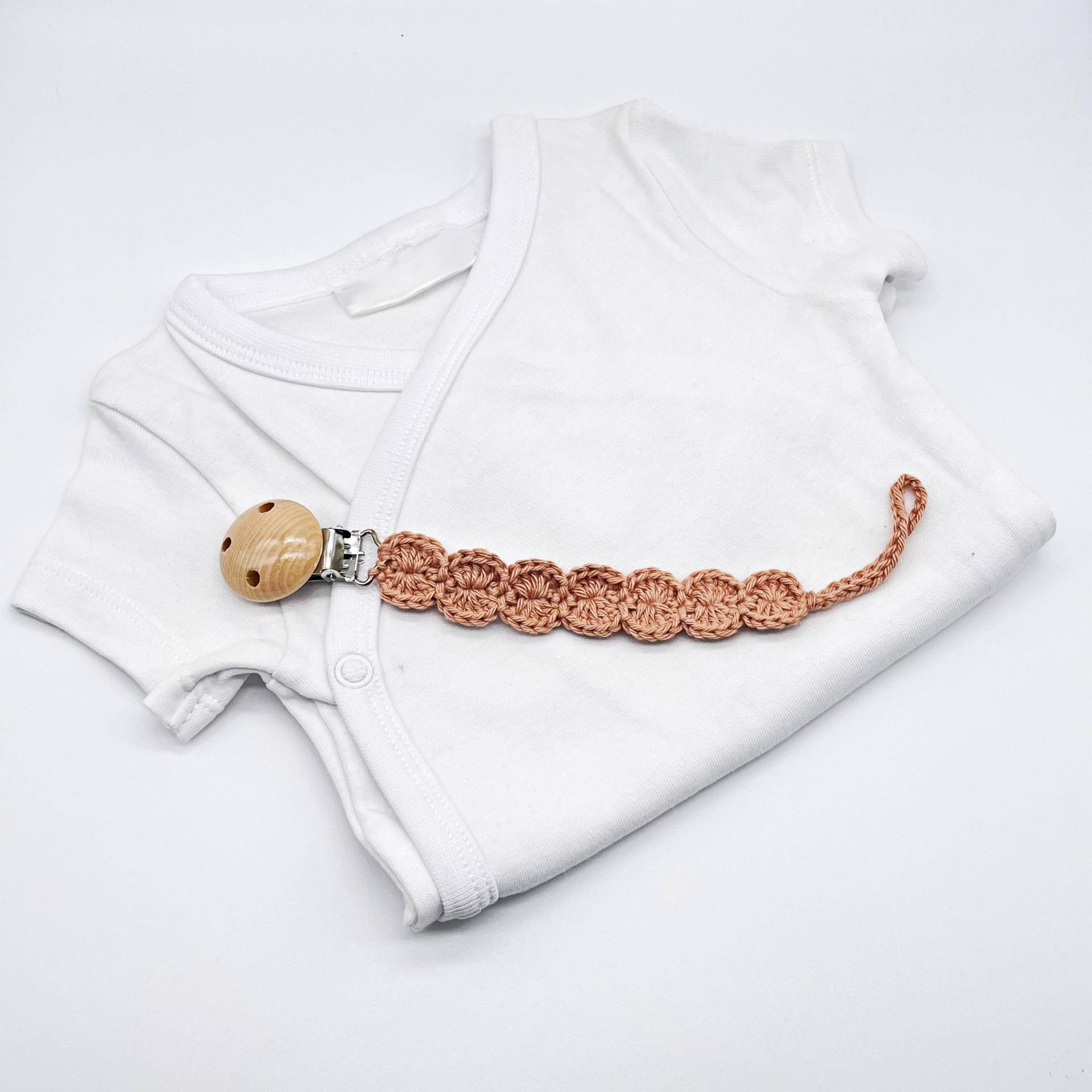 Schnullerband Unisex Neutral Baumwolle Kupfer Mädchen Junge Baby Schnullerkette Geschenkidee Babybesuch Geschenk Babyparty Ausstattung von Etsy - FlorentinasPahihi
