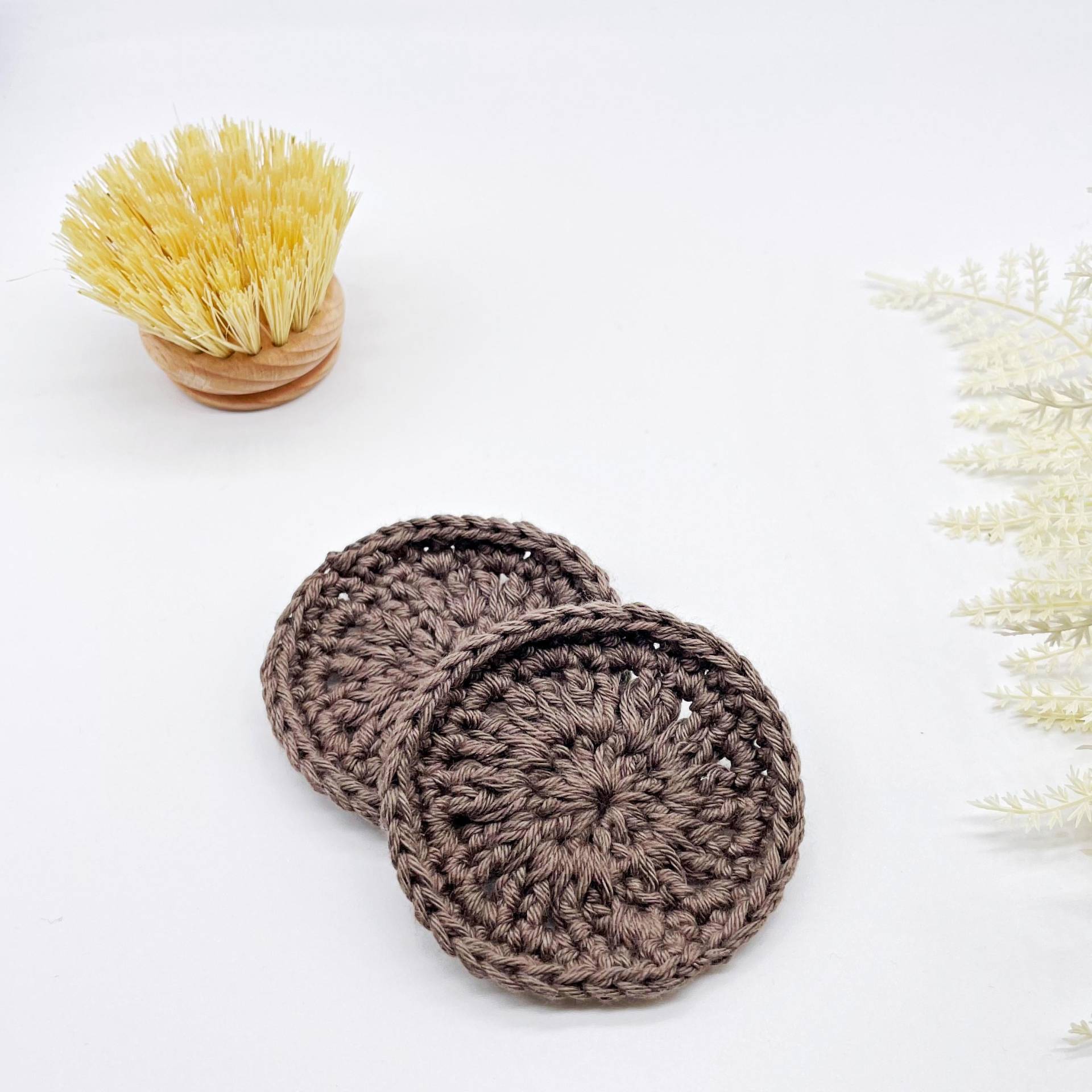 Wiederverwendbare Abschminkpads Baumwolle | 2Er Set Dunkelbraun Zero Waste Make-Up Entferner Nachhaltig Gesichtspflege Kosmetik Pads von Etsy - FlorentinasPahihi