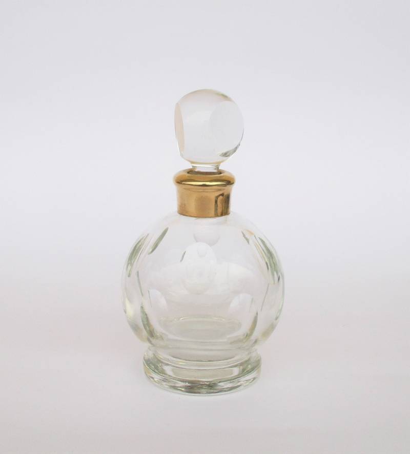Antike Duftparfüm Leere Runde Kristallflasche Dekorative Parfümflasche. Sammlerstück. Flacon De Parfum En Cristal von Etsy - FonsecaAntiques