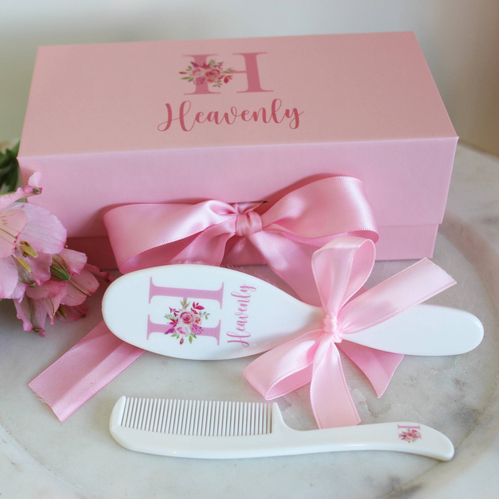 Baby Geschenk Mädchen | Bürste Und Kamm Set Benutzerdefinierte Shower Personalisierte Babybürste von Etsy - ForeverPersonalized0