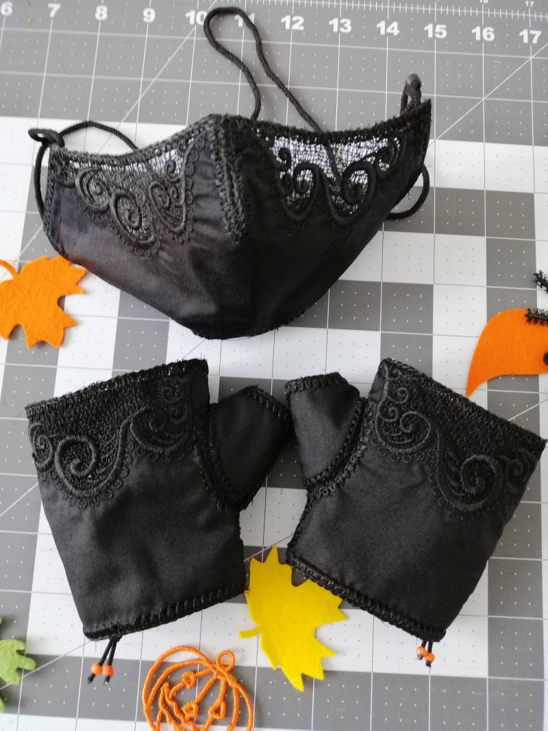 Seiden-Gesichtsmasken-Set/Seiden-Gesichtsmaske/Bestickte von Etsy - FotiniaDesign