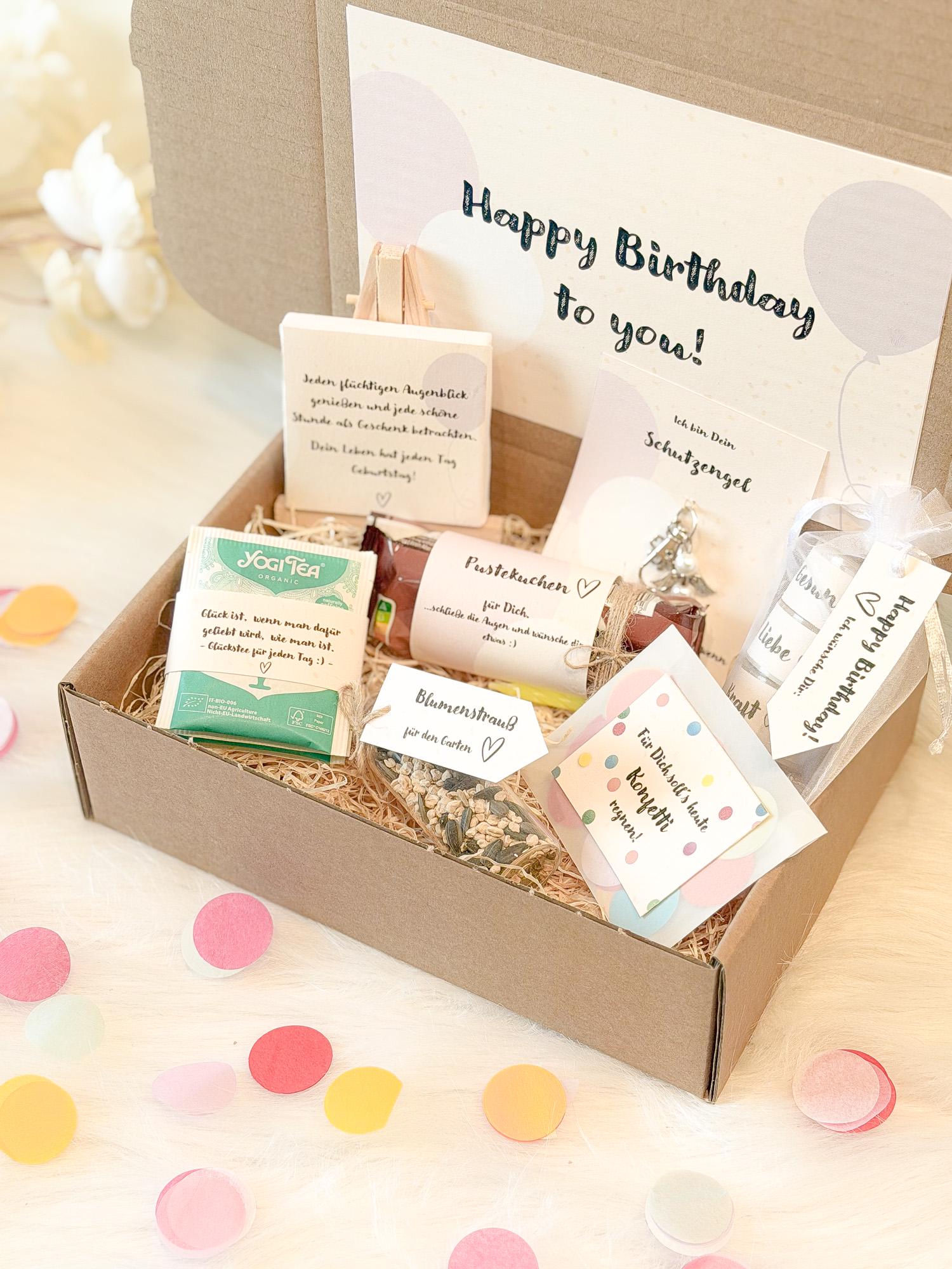 Geburtstagsbox | Geburtstagsgeschenk Kleine Aufmerksamkeit Zum Geburtstag Happy Birthday Alles Gute Überraschung Geburtstagsbox | Geburtstagsgeschenk Kleine Aufmerksamkeit Zum Geburtstag Happy Birthday Alles Gute Überraschung von Etsy - FraeuleinKoriandoli