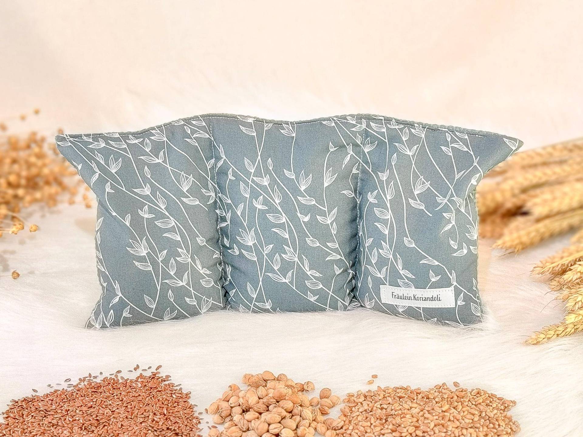Körnerkissen Mit Bio Weizen/ Leinsamen/Kirschkernen, Körnerkissen, Bio Baumwolle Oeko Tex 100 von Etsy - FraeuleinKoriandoli